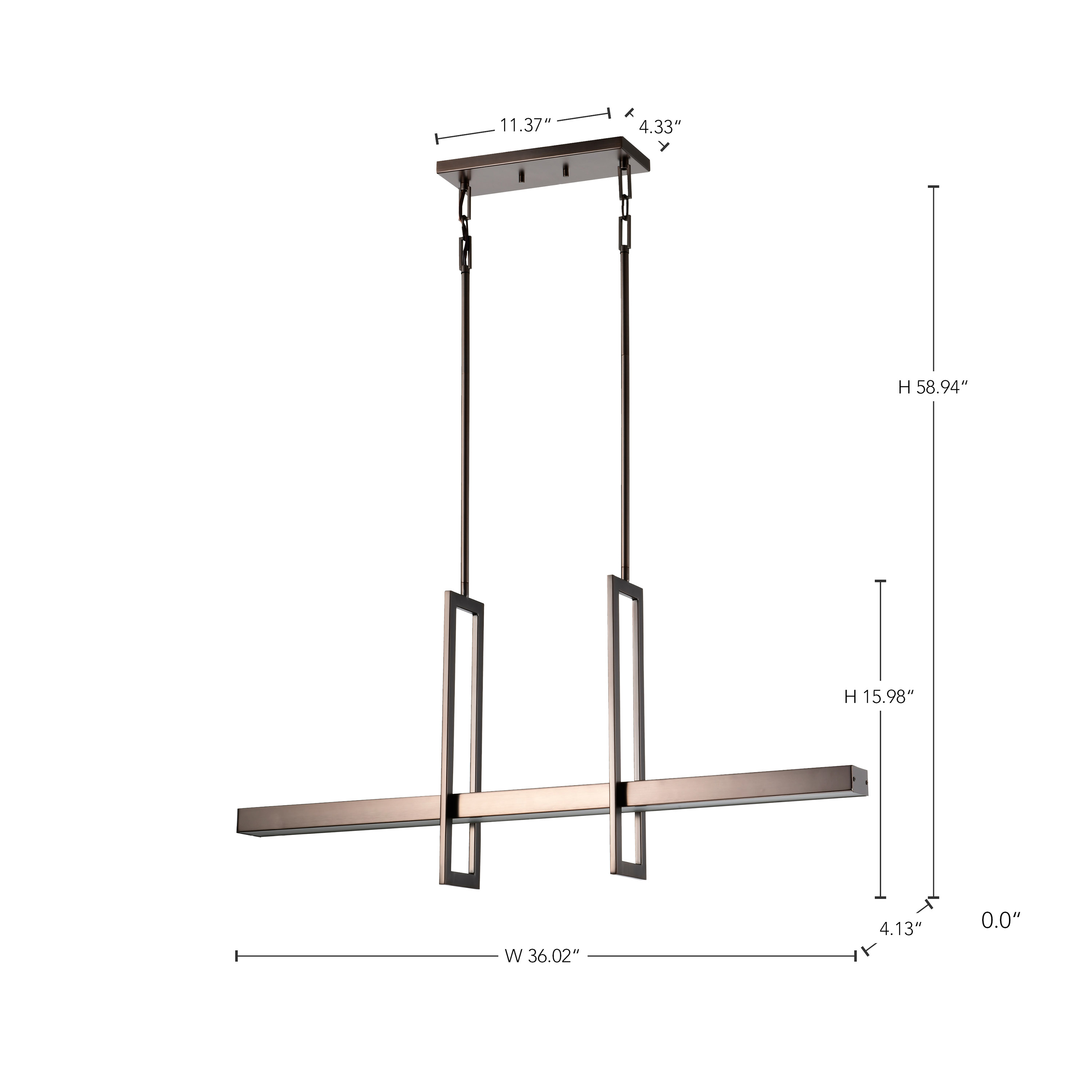 FRAME LED ISLAND PENDANT - 62-116