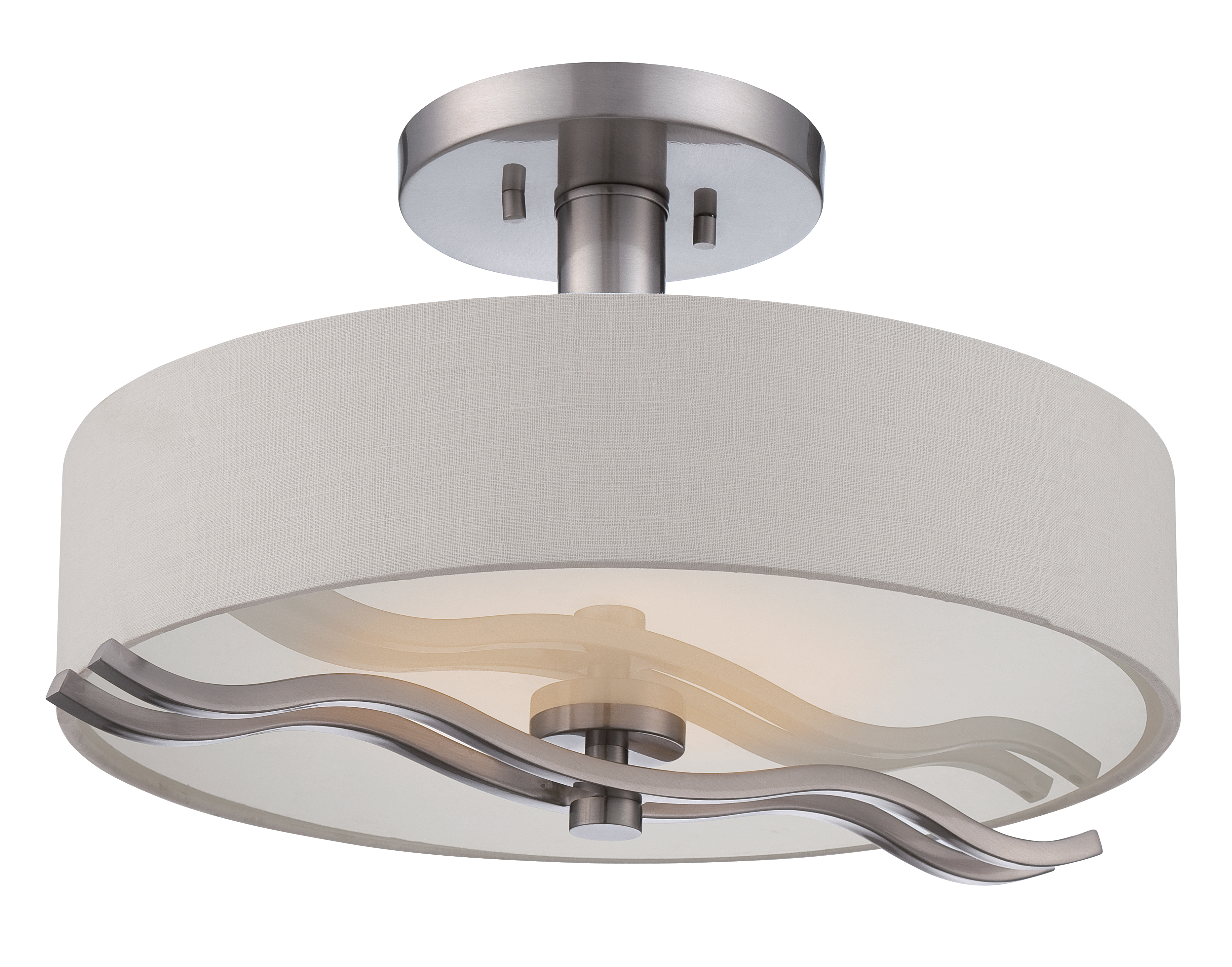 WAVE LED SEMI-FLUSH - 62-118