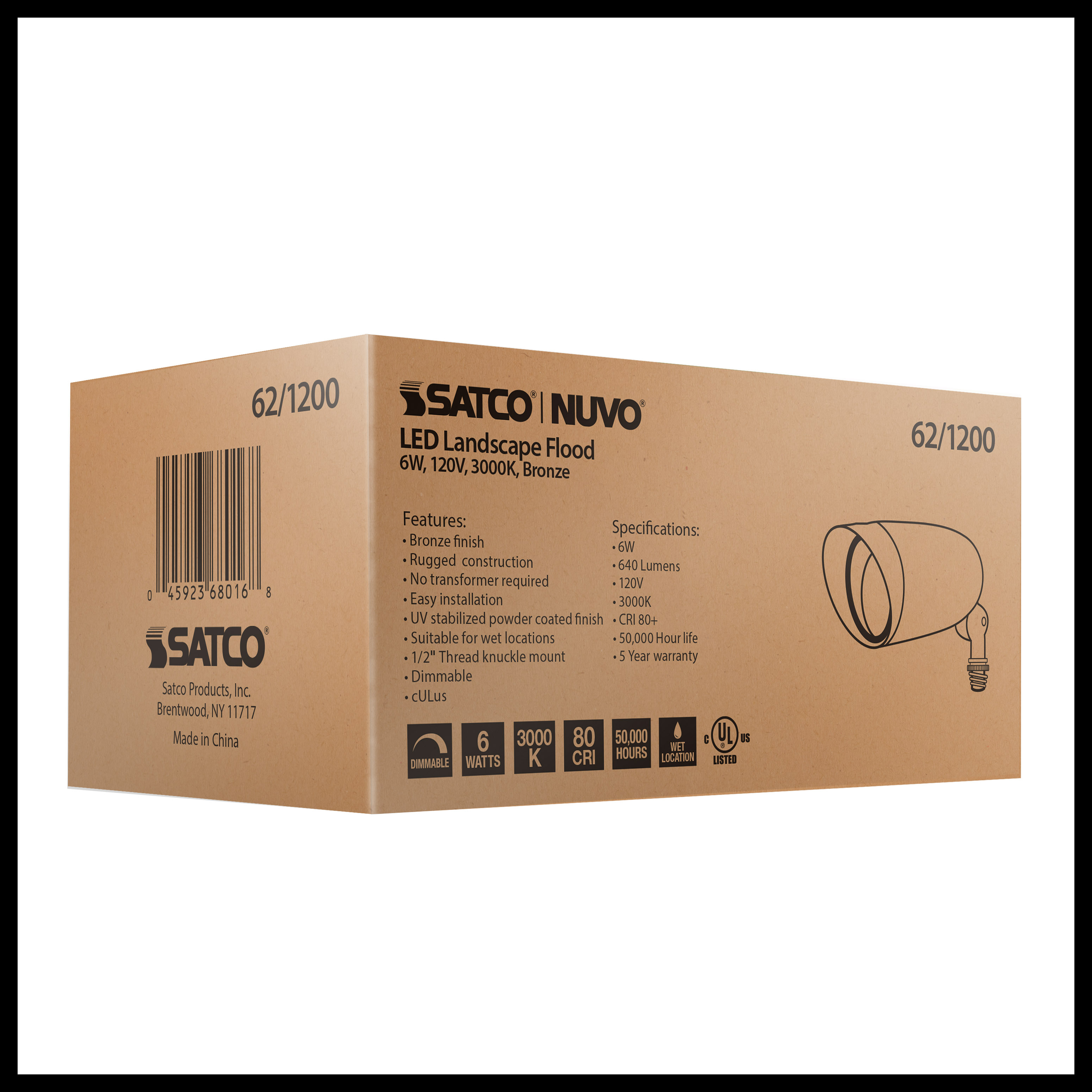 LED 6W LANDSCAPE FLOOD - 62-1200