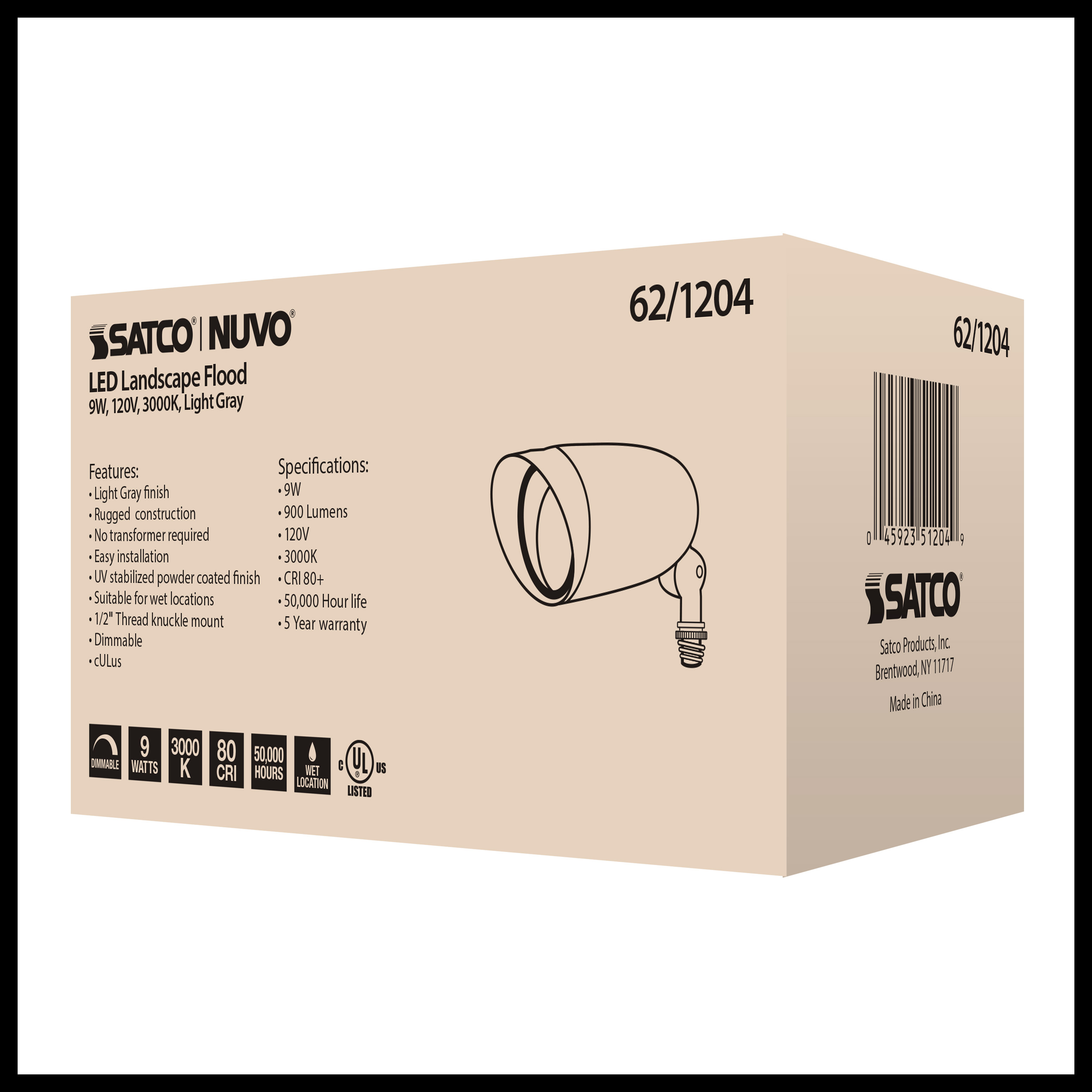 LED 9W LANDSCAPE FLOOD - 62-1204