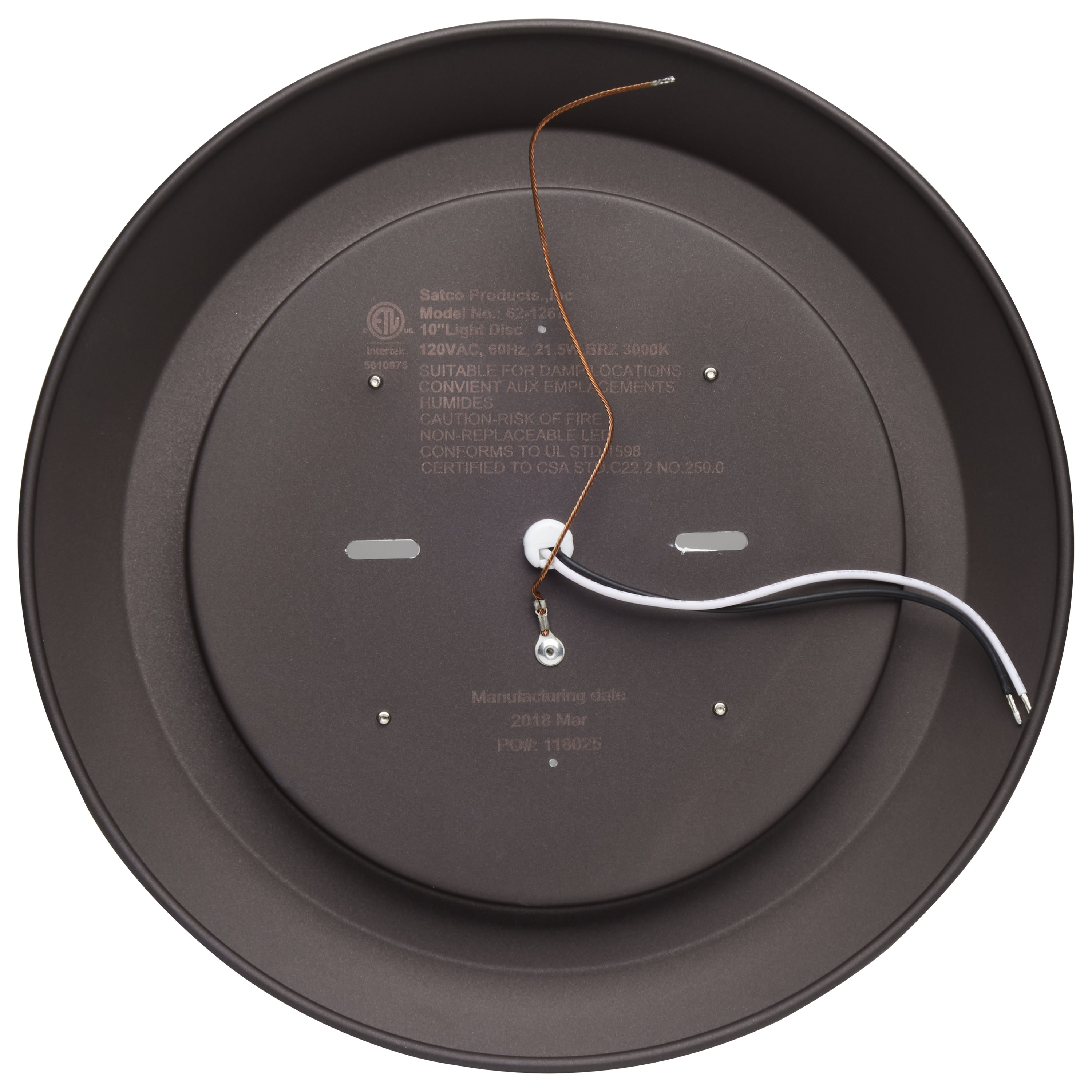 10" LED DISC LIGHT -HIGH LUMEN - 62-1267