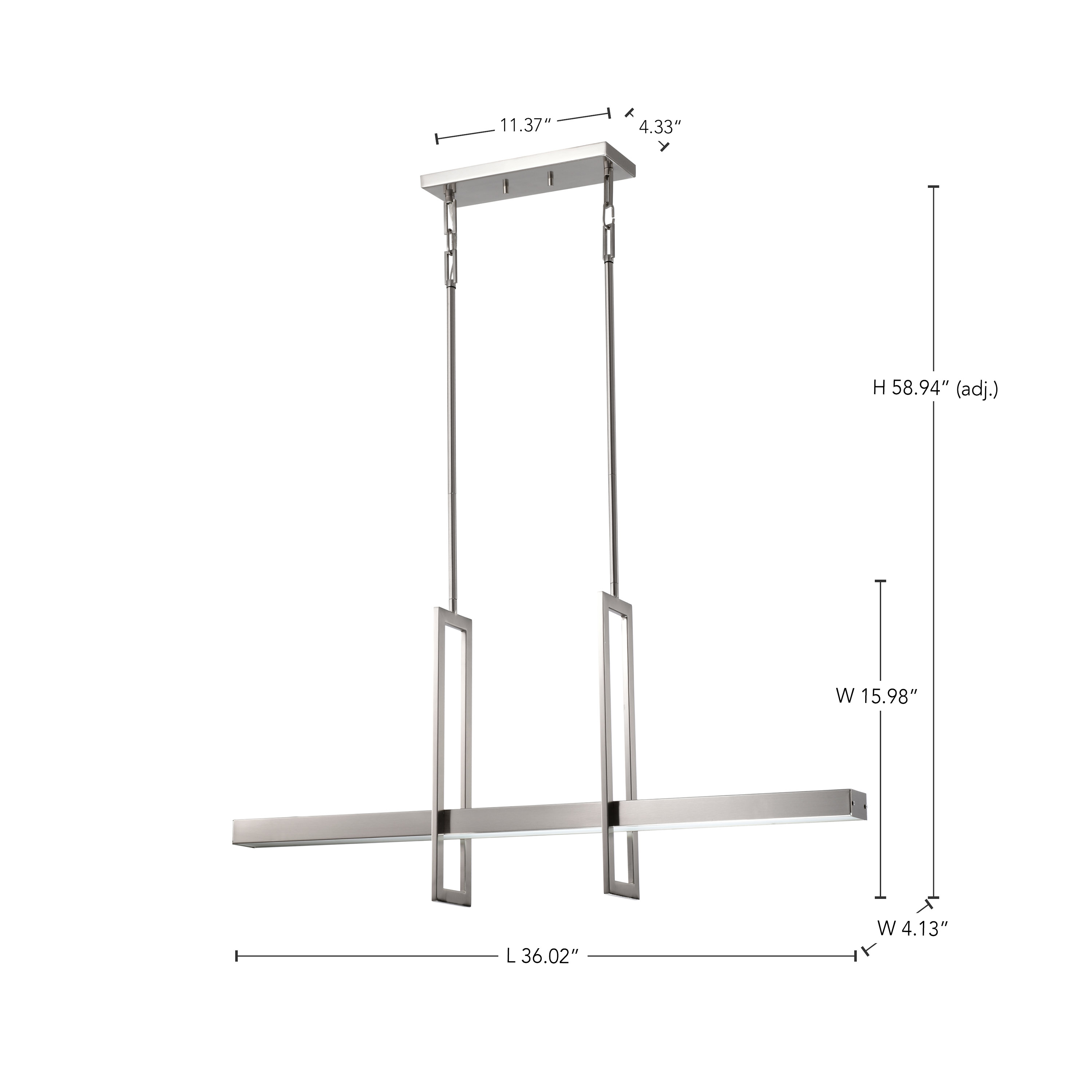 FRAME LED ISLAND PENDANT - 62-136