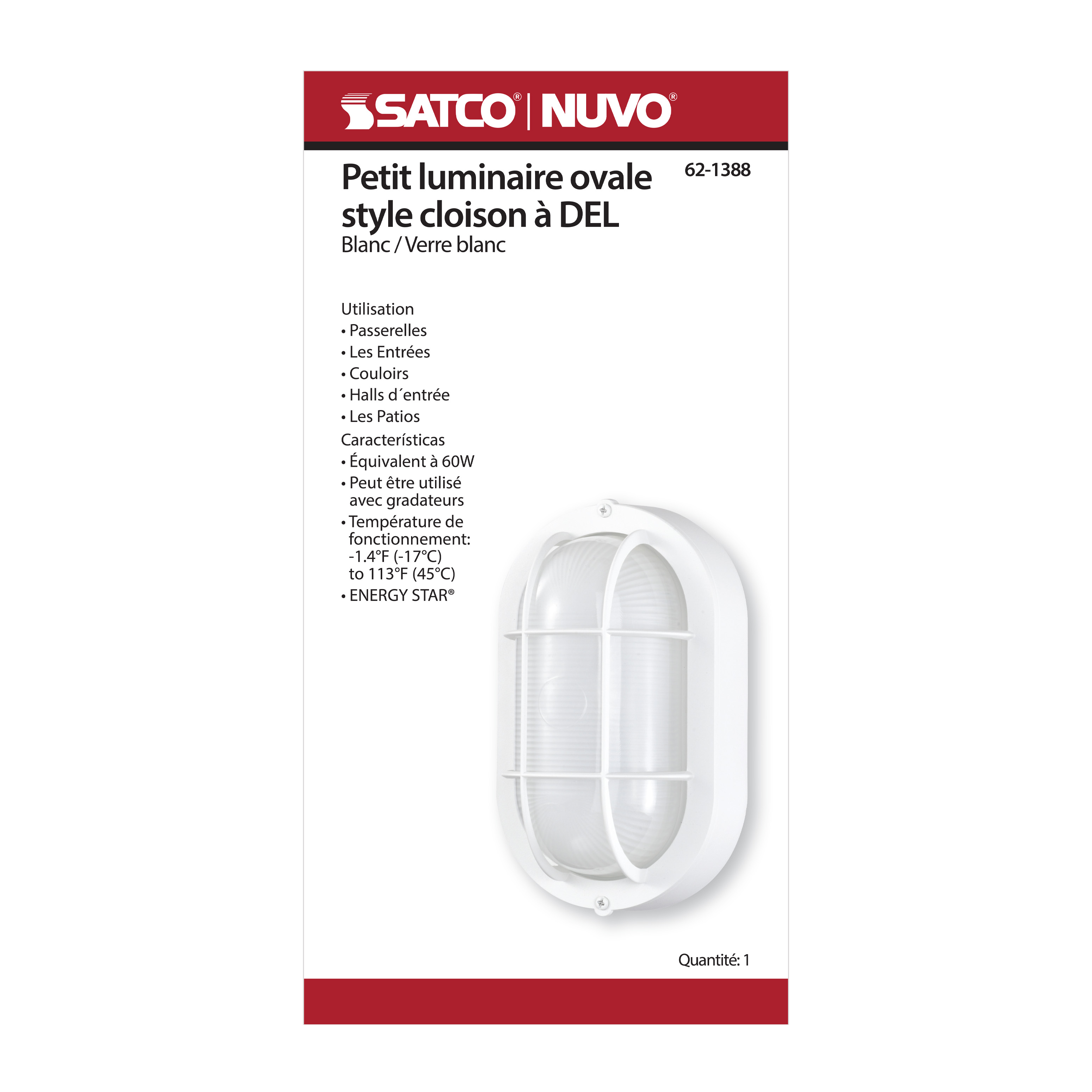 LED SMALL OVAL BULK HEAD - 62-1388