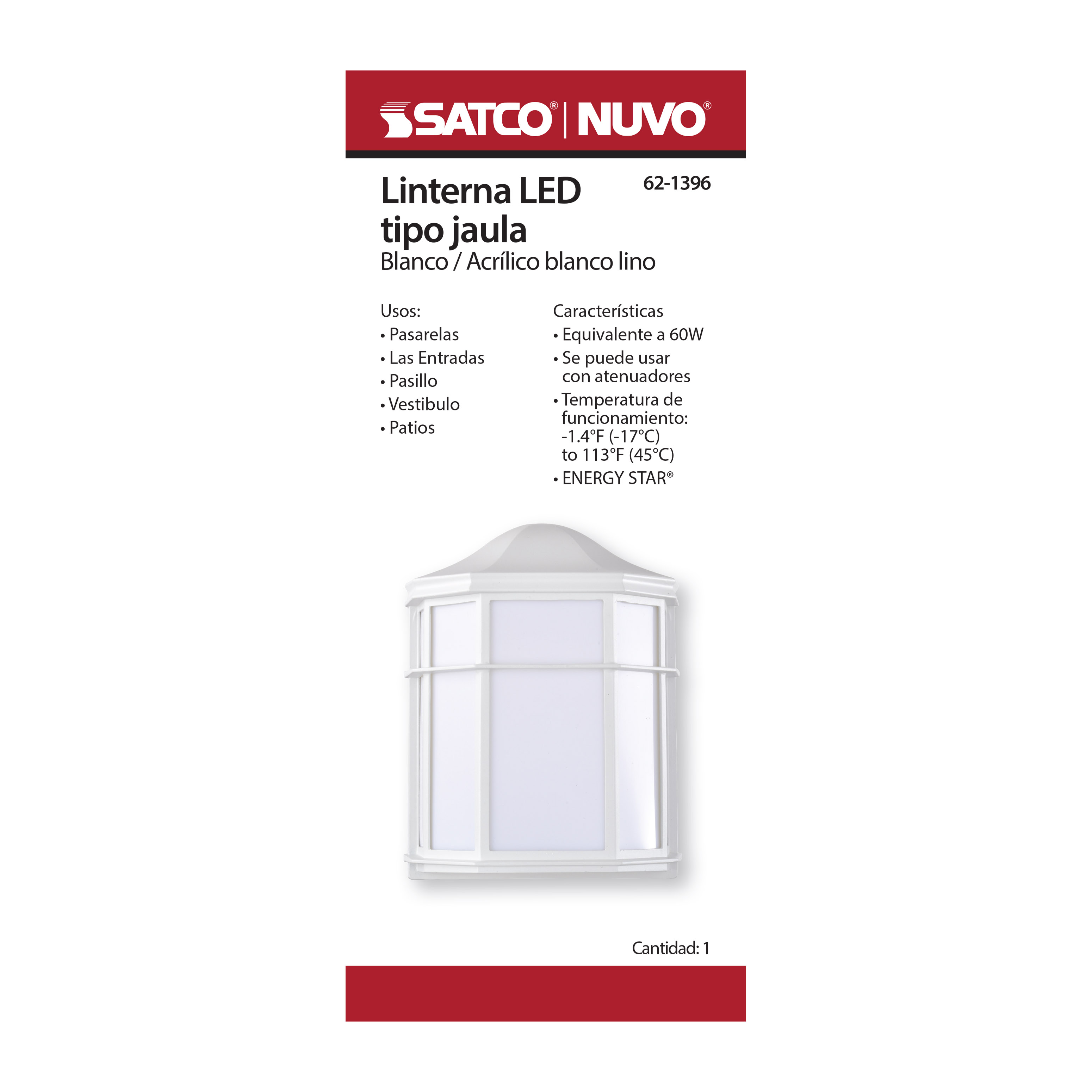 LED CAGE LANTERN - 62-1396