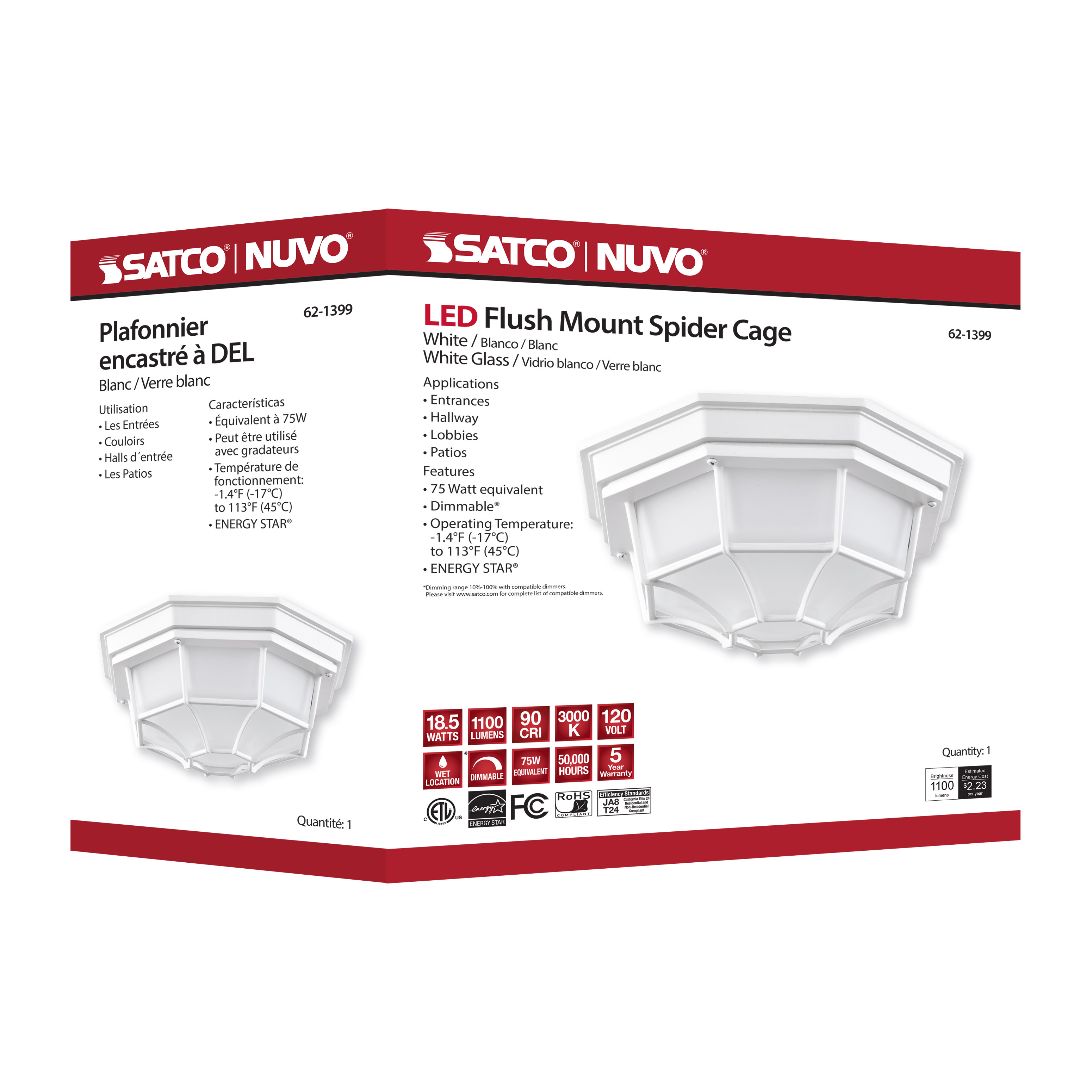 LED SPIDER CAGE - 62-1399