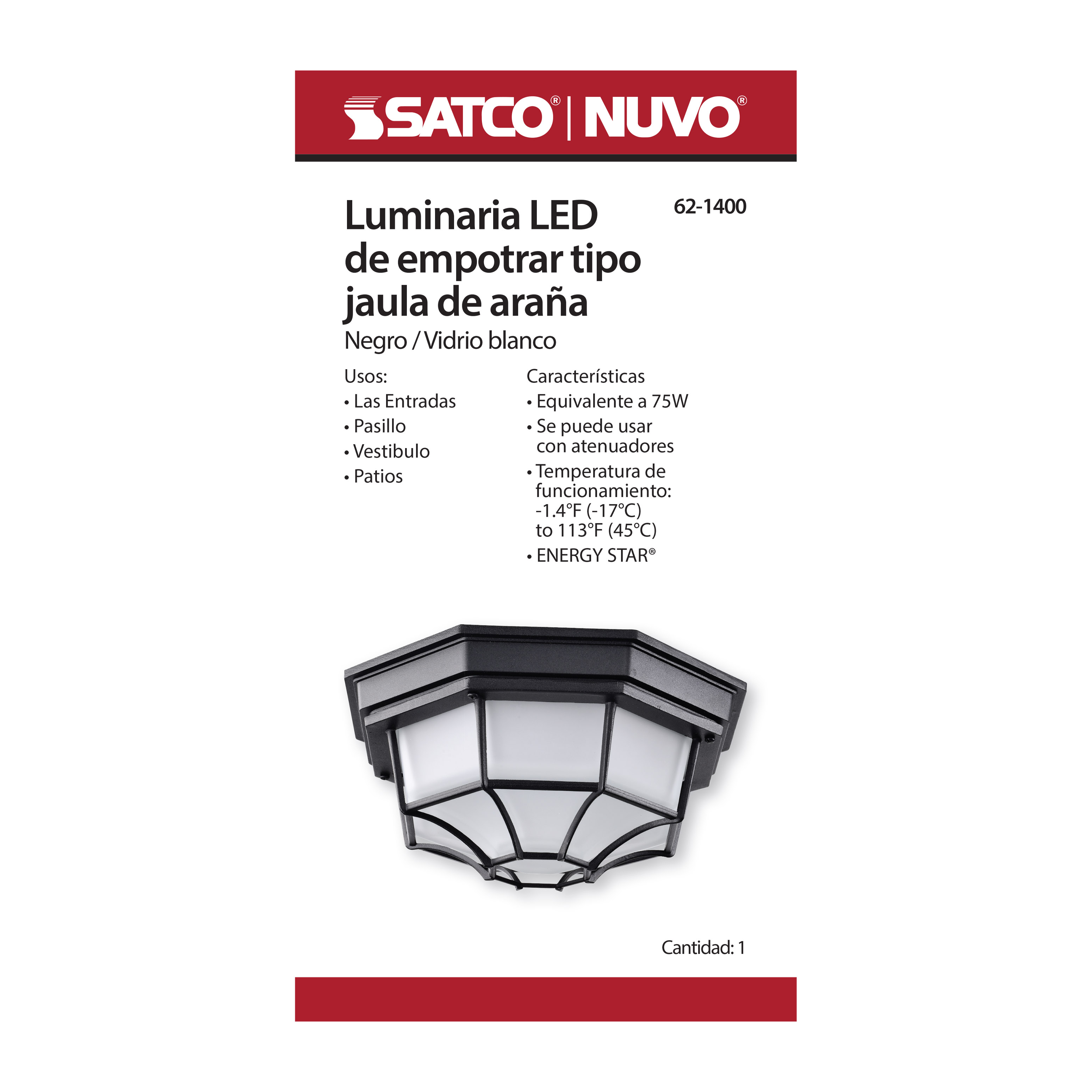 LED SPIDER CAGE - 62-1400