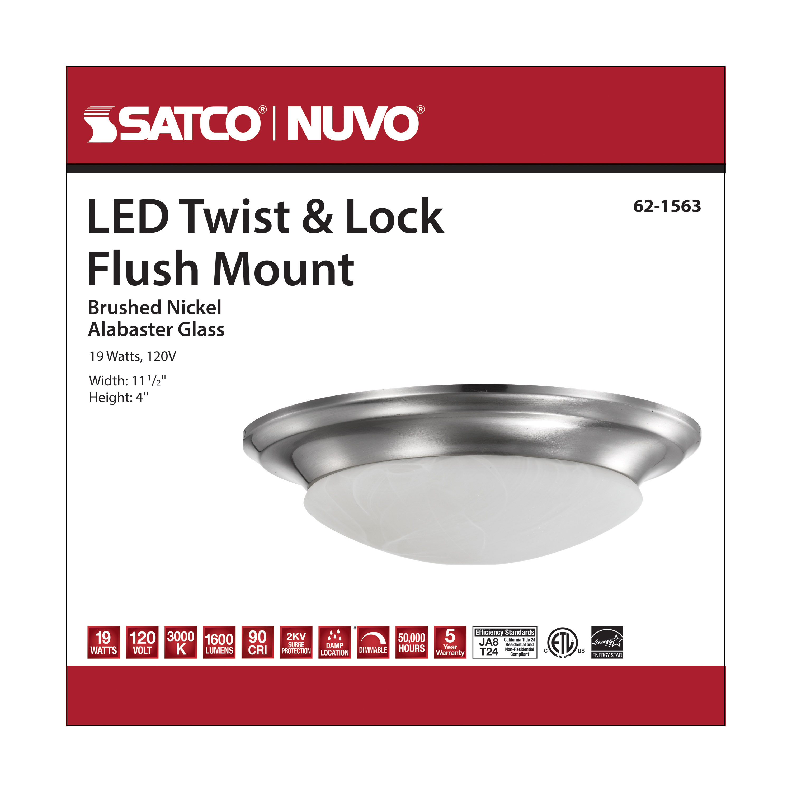 LED 19W 11" TWIST & LOCK FL - 62-1563
