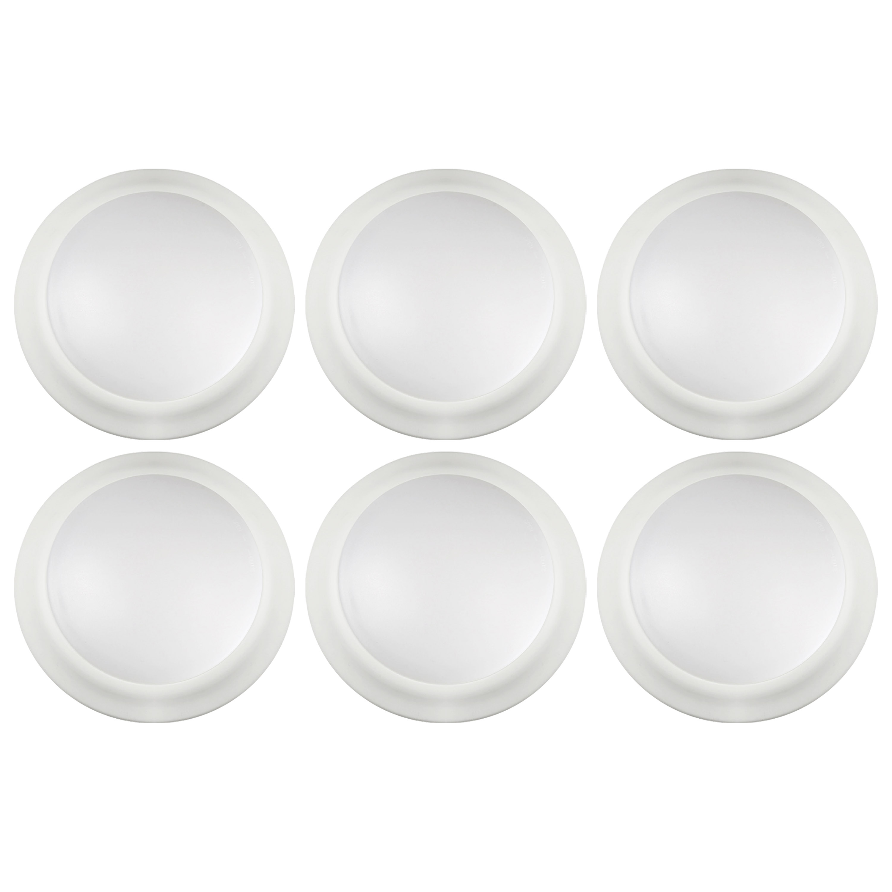 7" LED DISK LIGHT WHITE FINISH - 62-1660