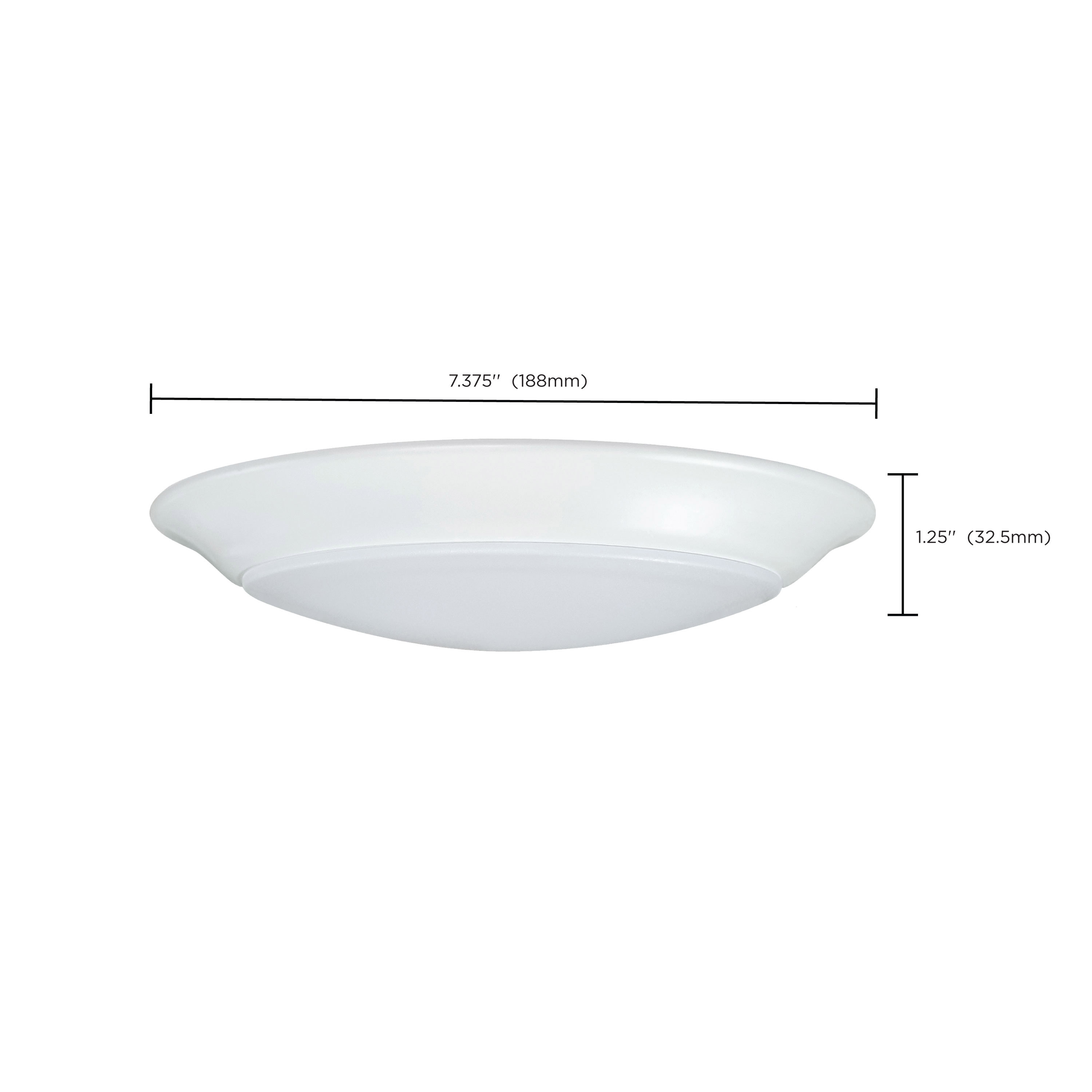 7" LED DISK LIGHT WHITE FINISH - 62-1660