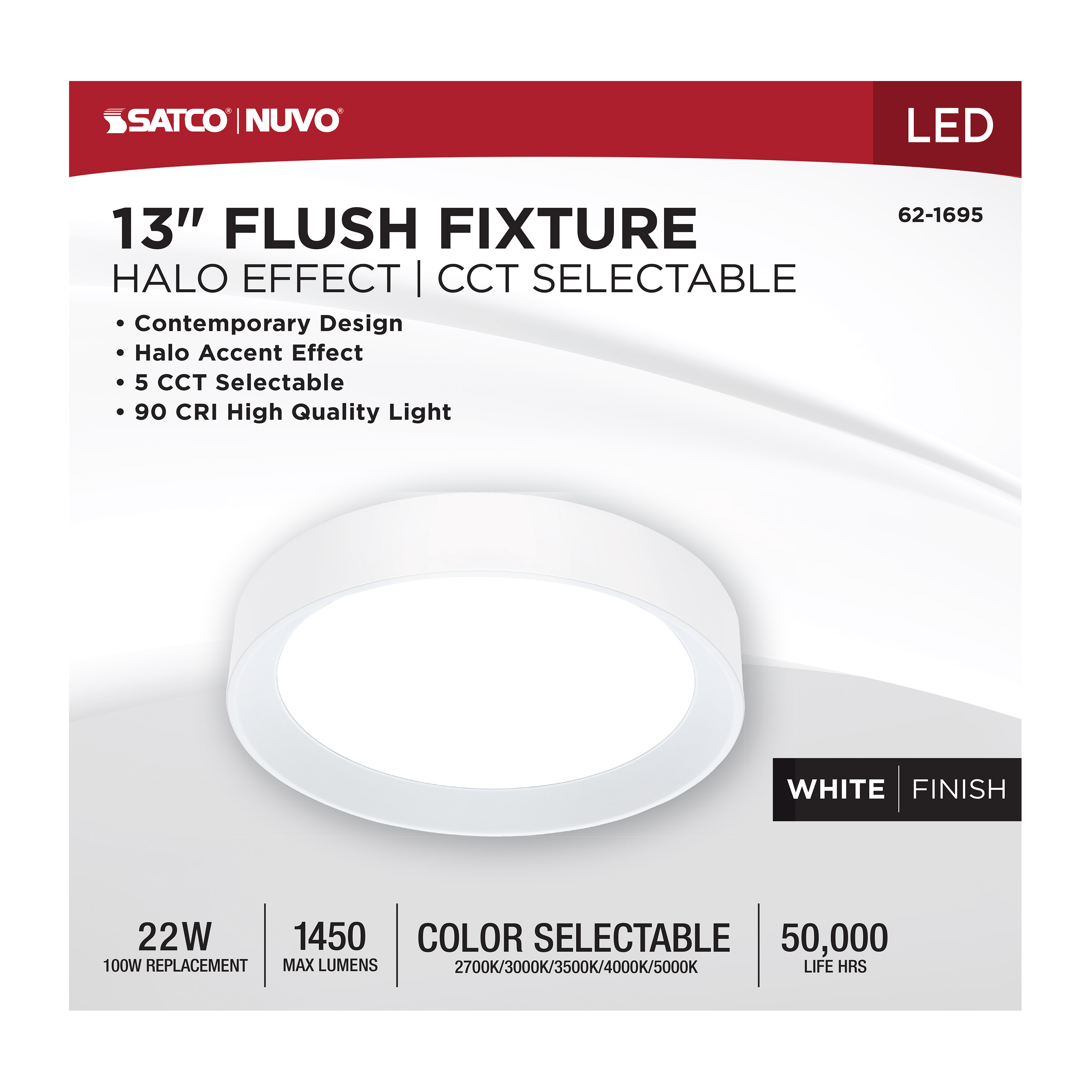 SELENE 13" LED FLUSH MOUNT - 62-1695