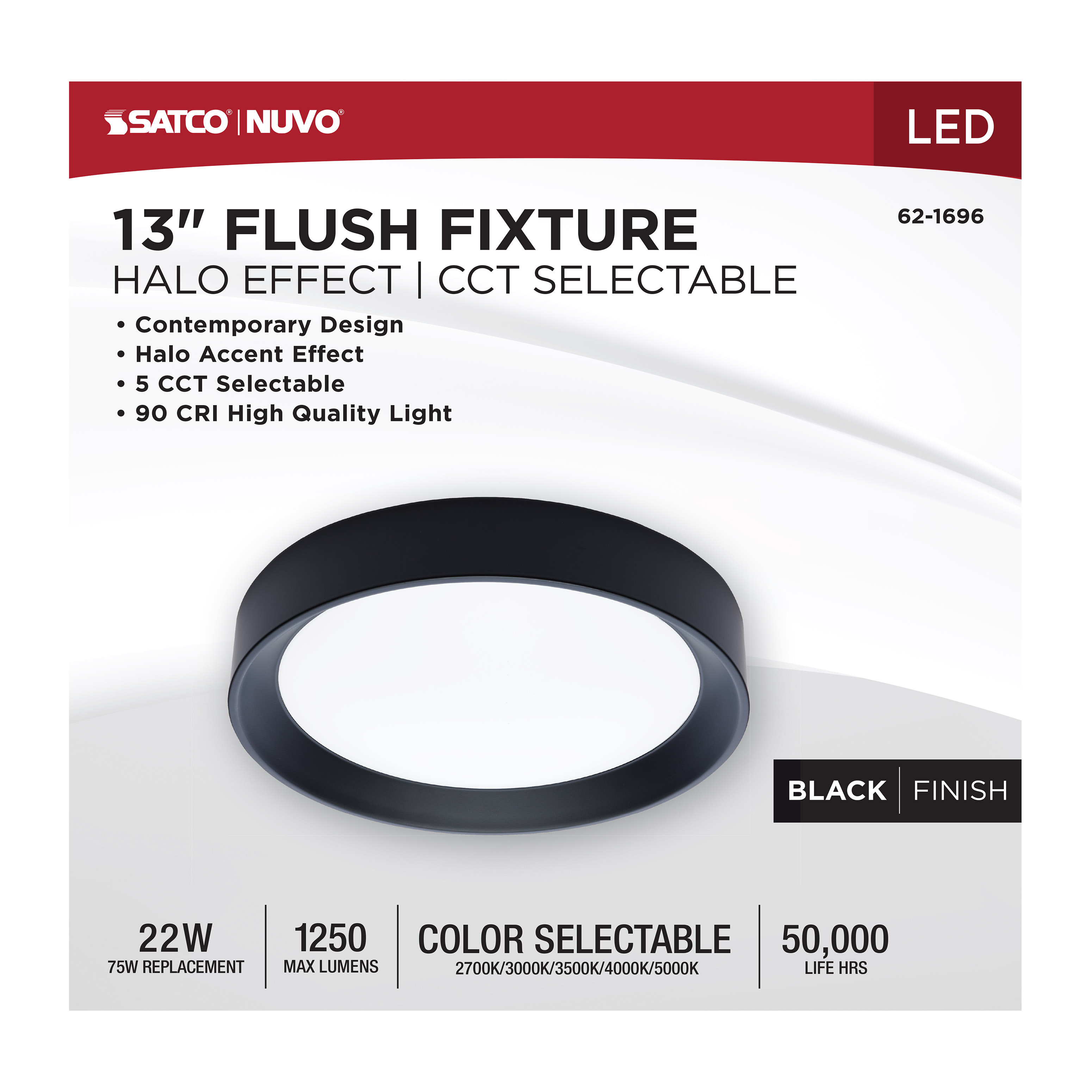 SELENE 13" LED FLUSH MOUNT - 62-1696