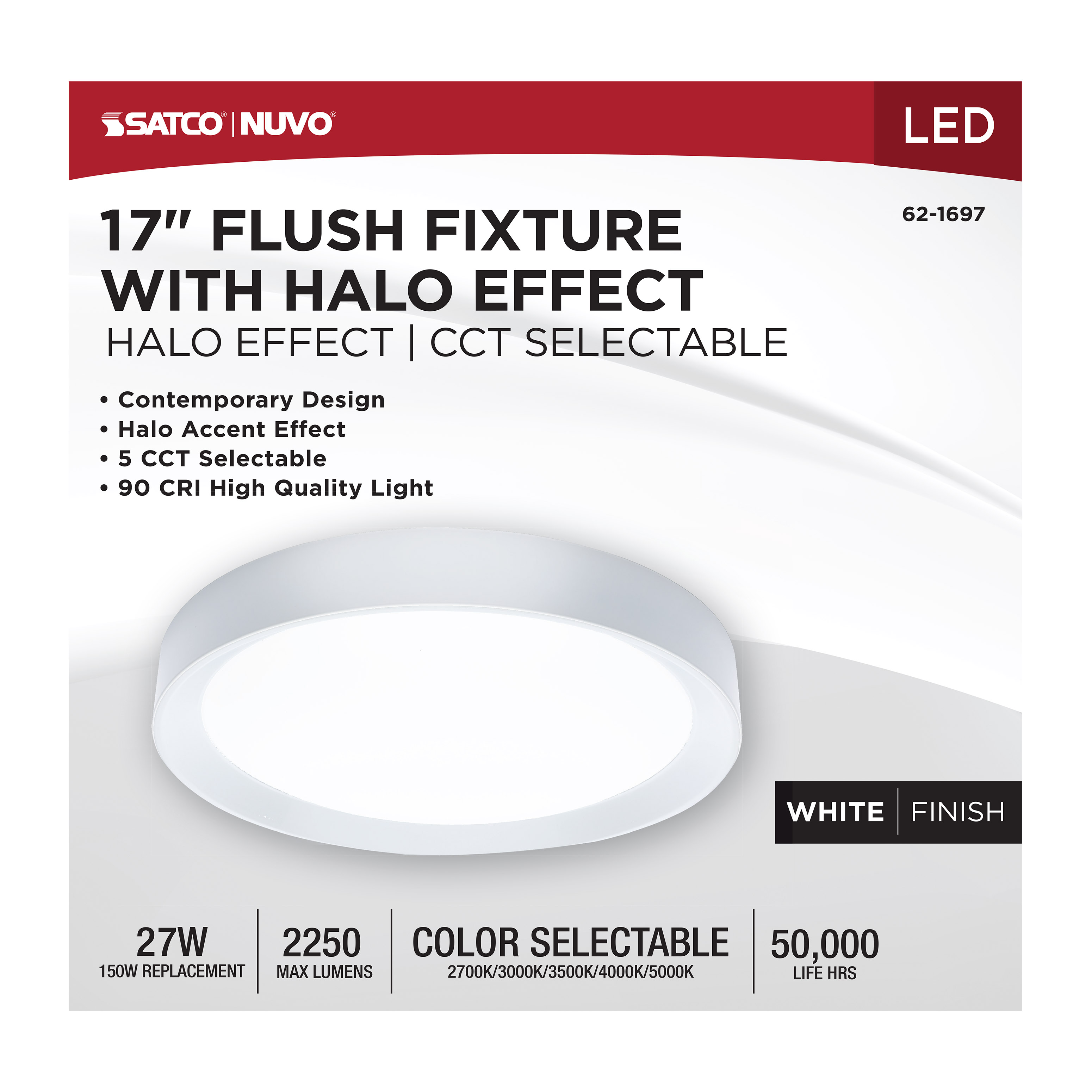 SELENE 17" LED FLUSH MOUNT - 62-1697