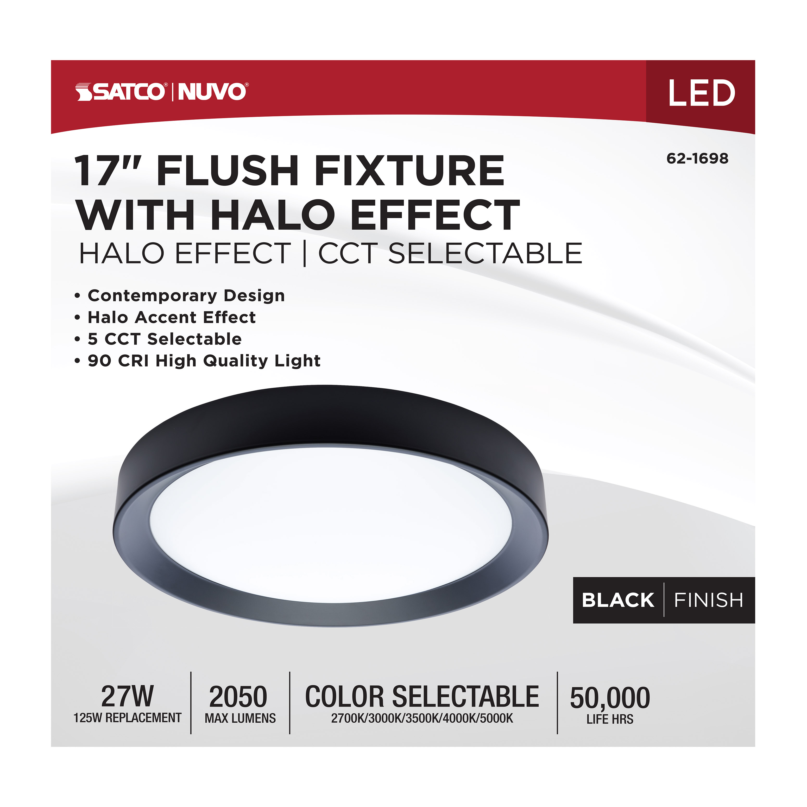 SELENE 17" LED FLUSH MOUNT - 62-1698