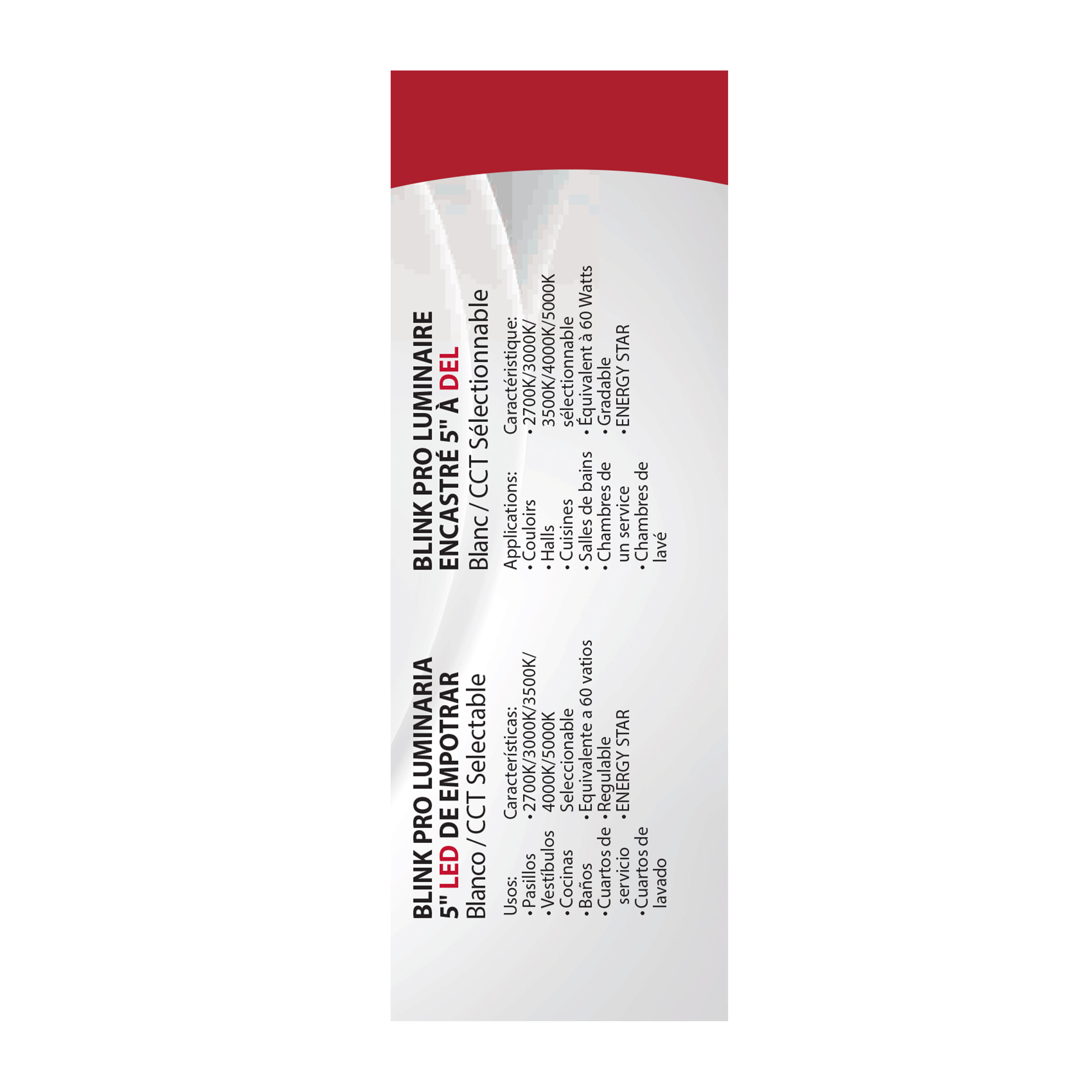 BLINK 9W LED 5" RND WHITE - 62-1700