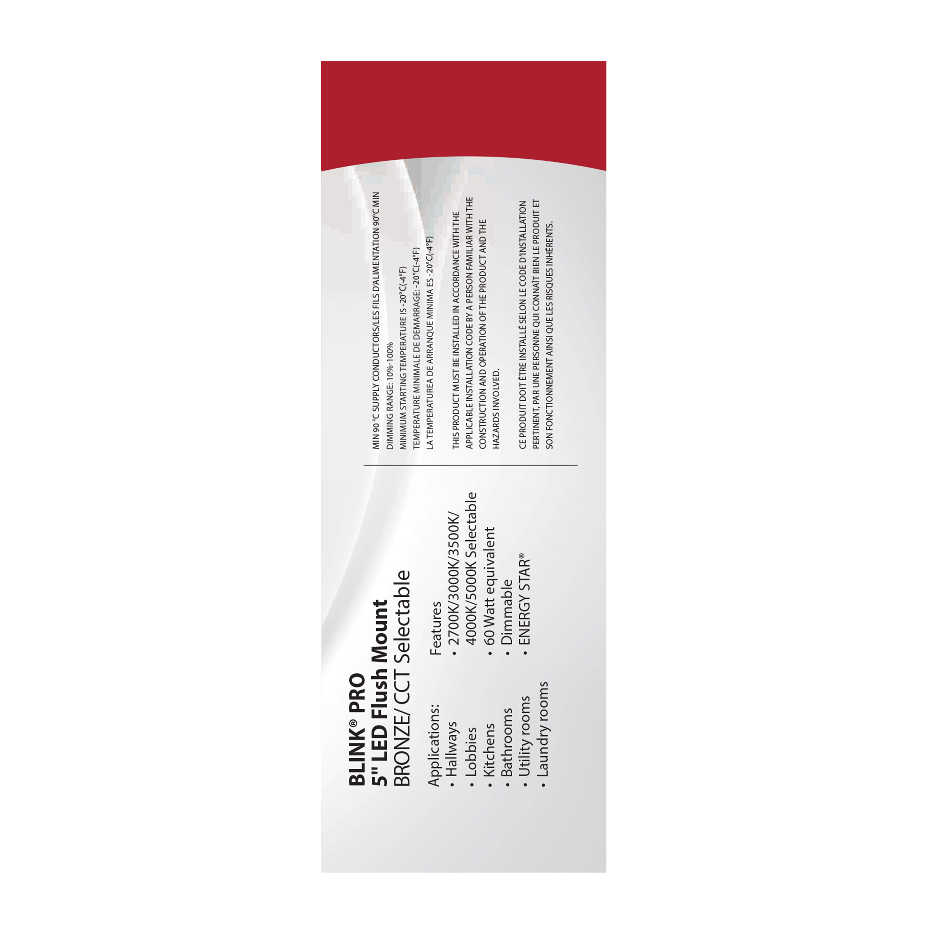 BLINK 9W LED 5" RND BRONZE - 62-1702