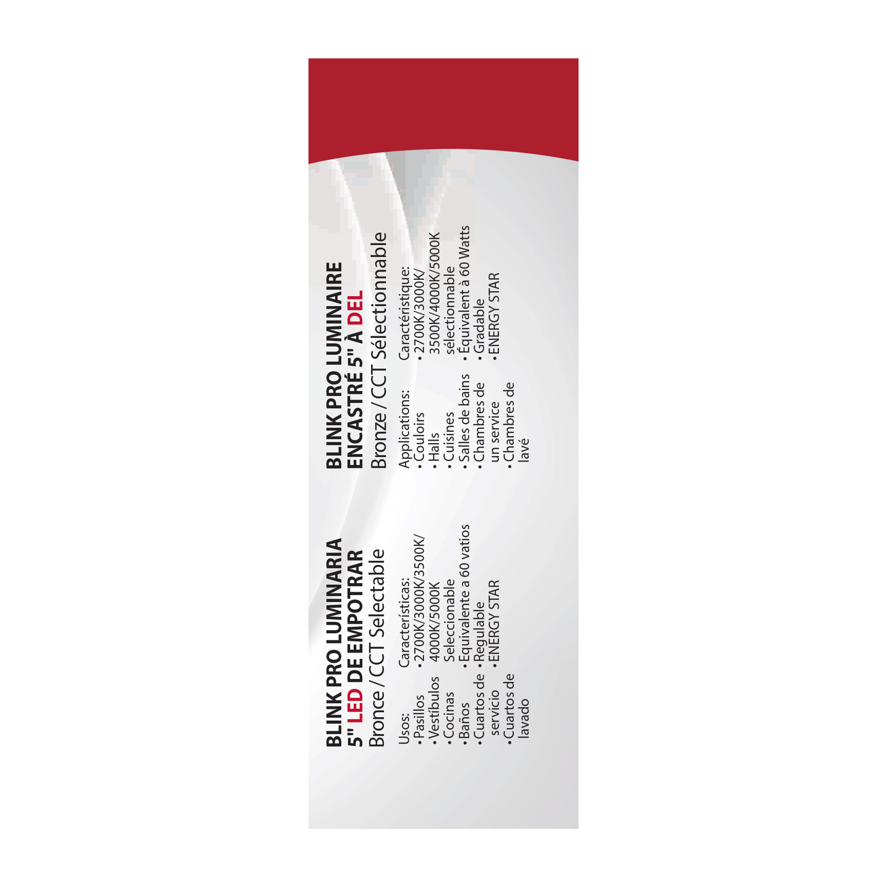 BLINK 9W LED 5" RND BRONZE - 62-1702