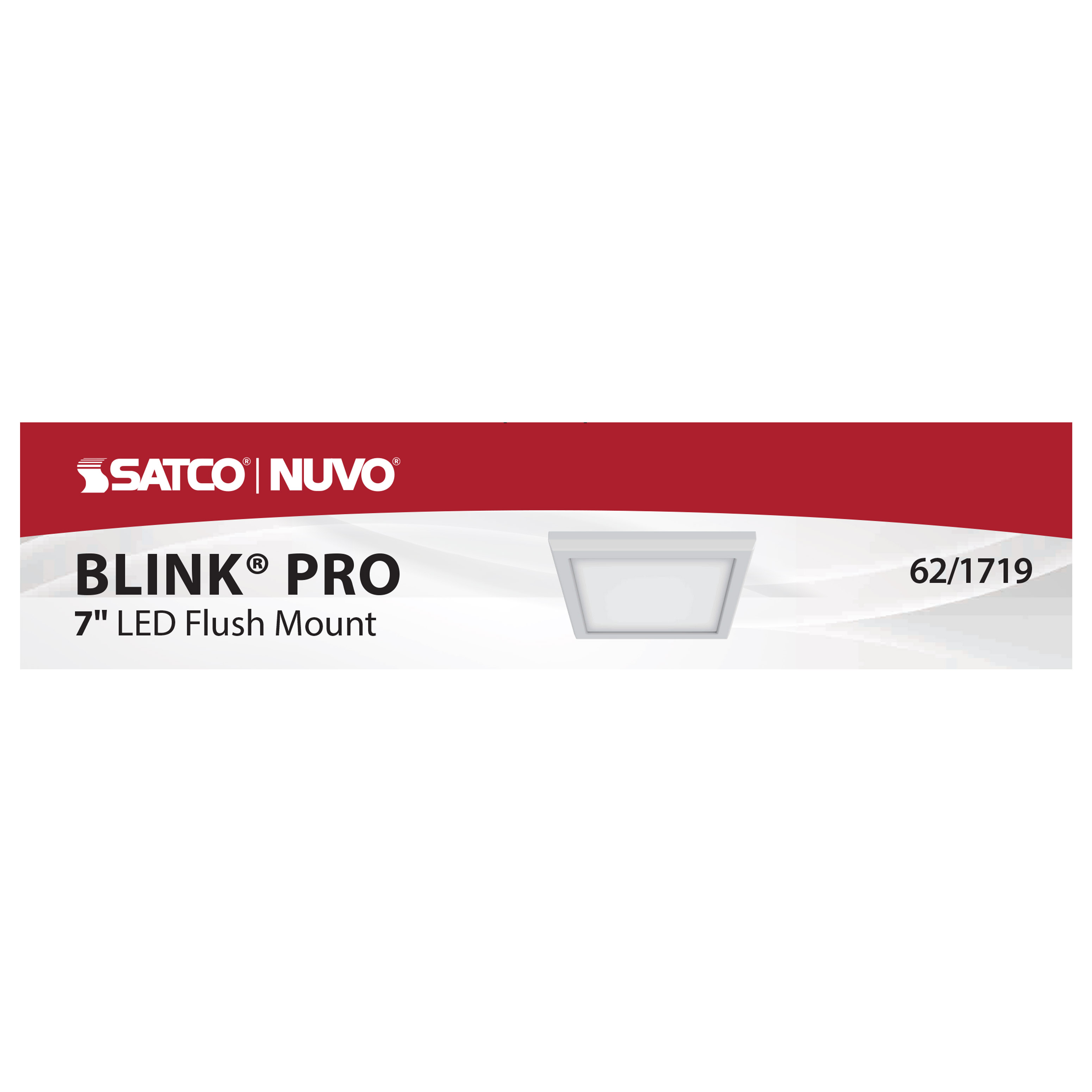 BLINK 11W LED 7" SQ WH 0-10V - 62-1719