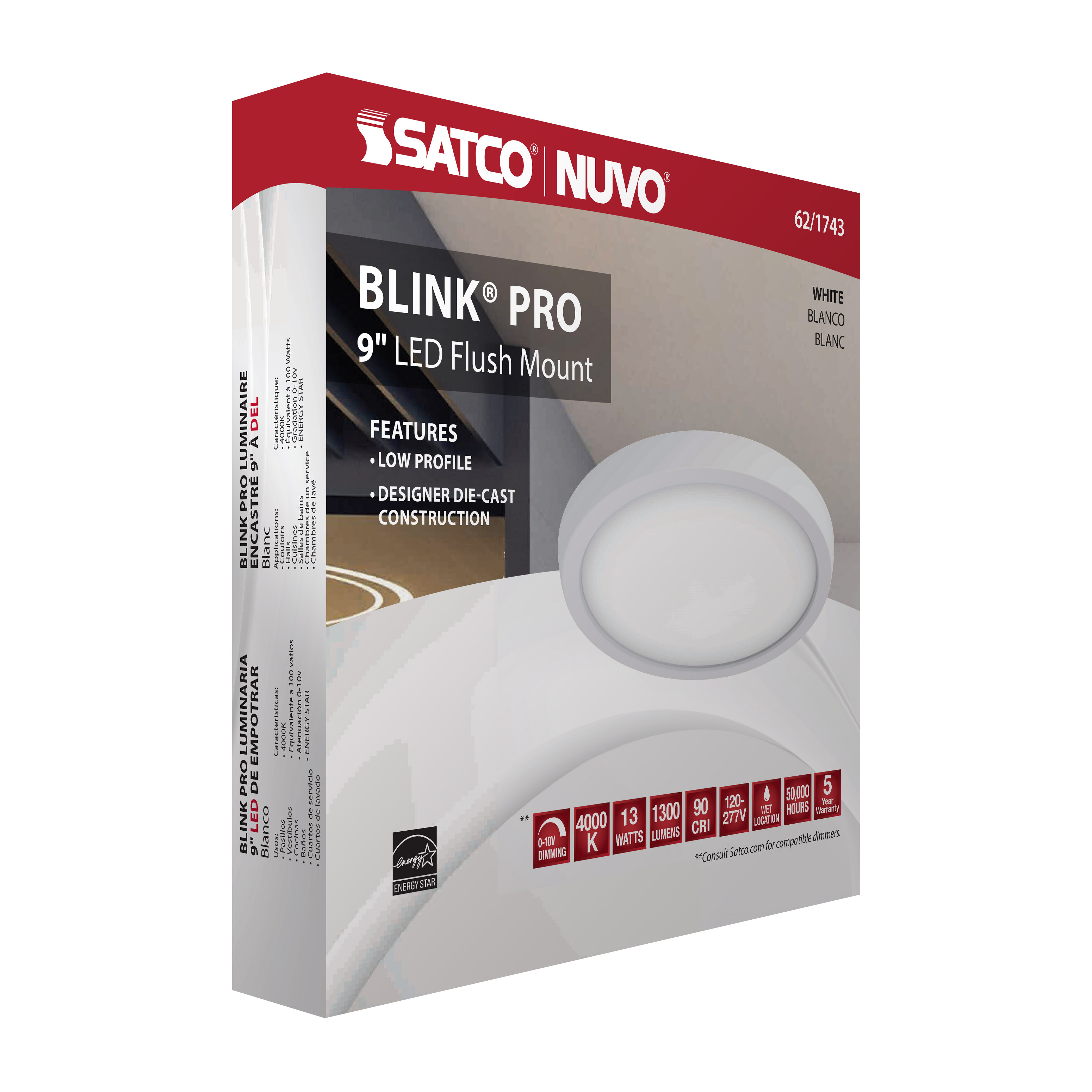 BLINK LED 9'' ROUND 13W 0-10V - 62-1743