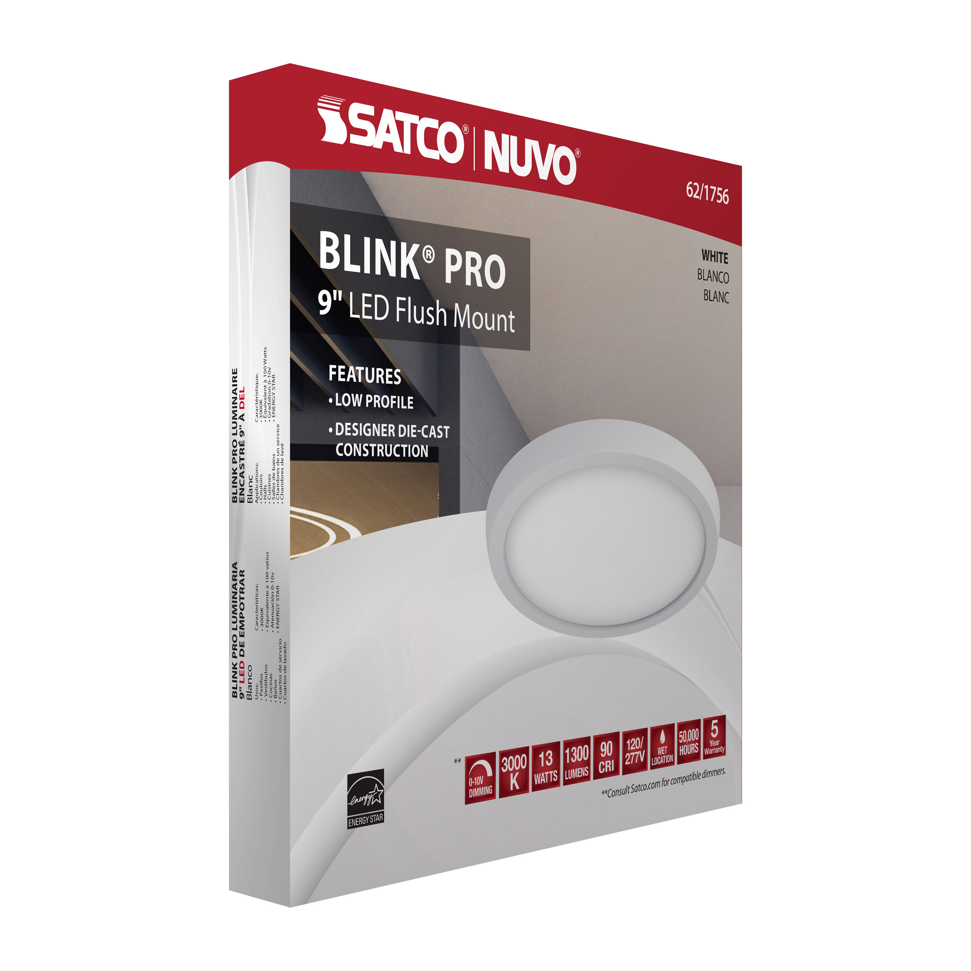 BLINK LED 9" ROUND 13W 0-10V - 62-1756