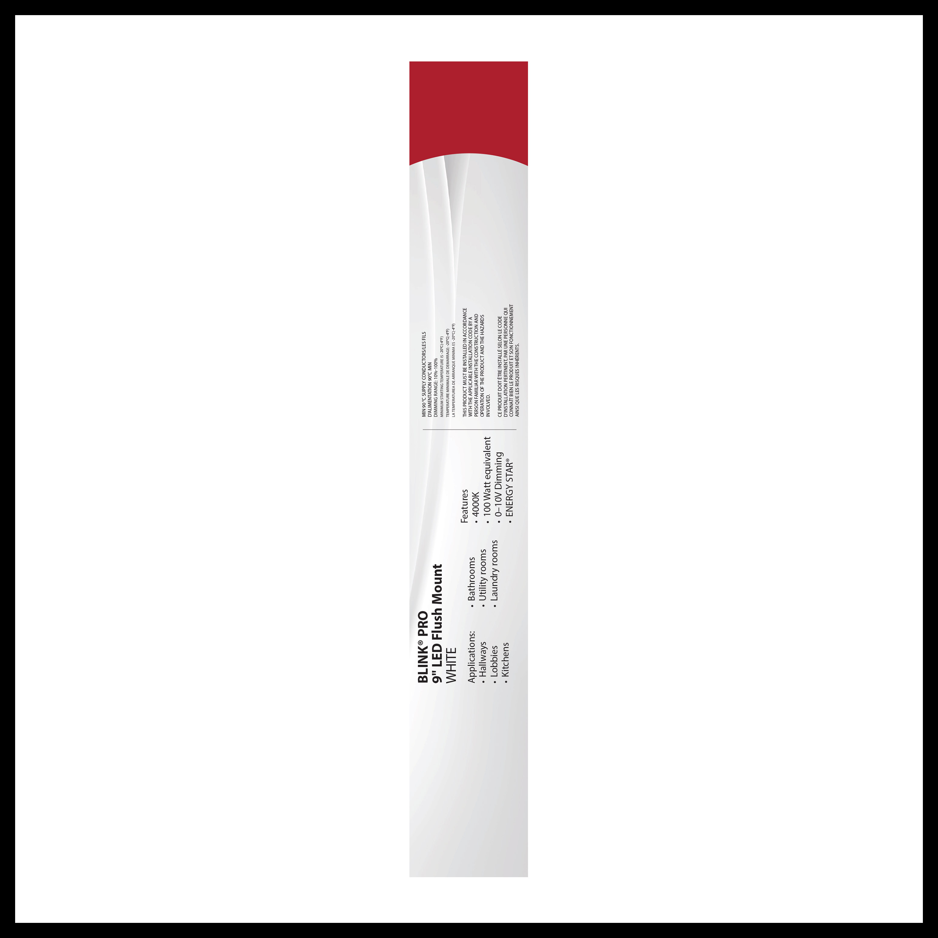 BLINK 9" SQUARE 13W 0-10V - 62-1759