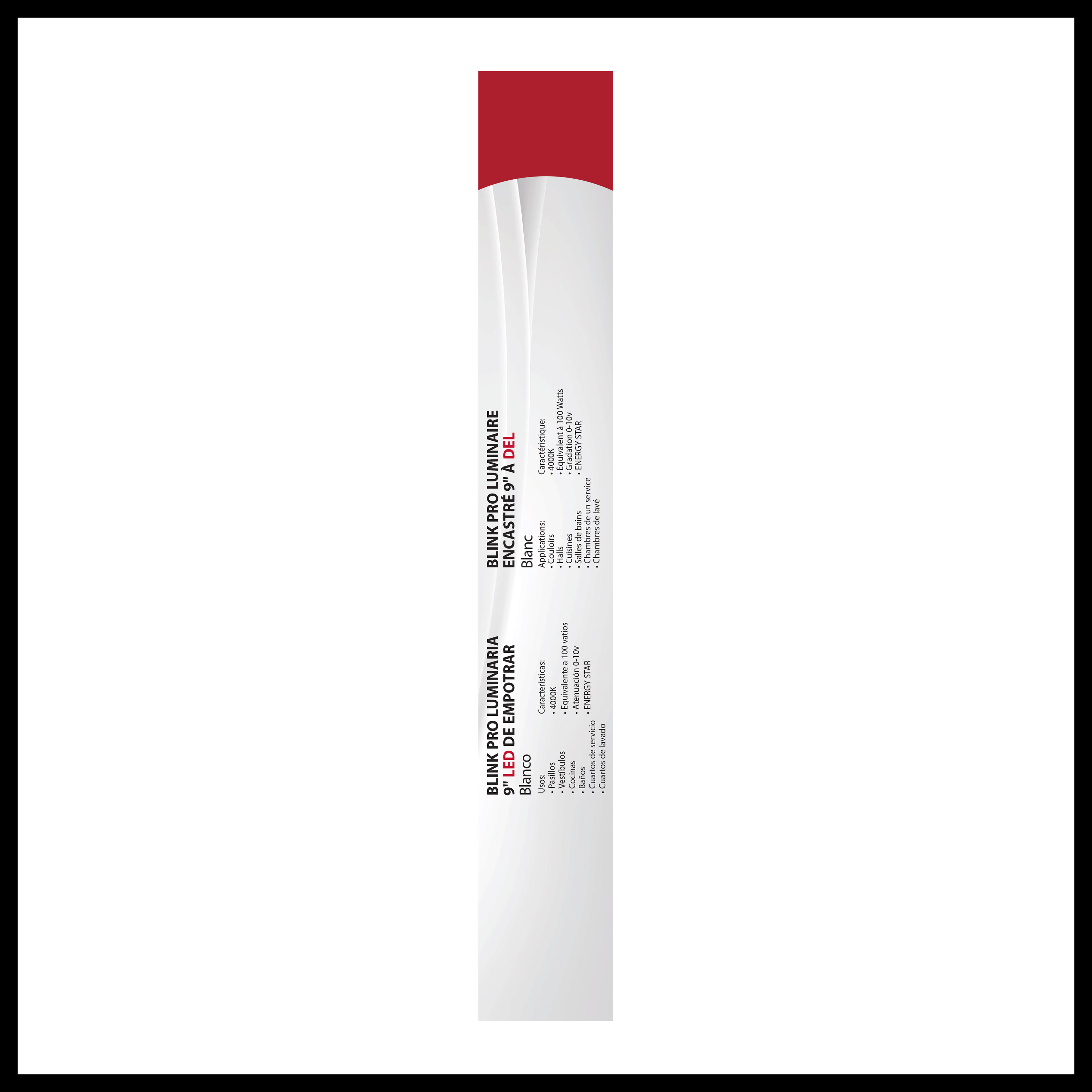 BLINK 9" SQUARE 13W 0-10V - 62-1759