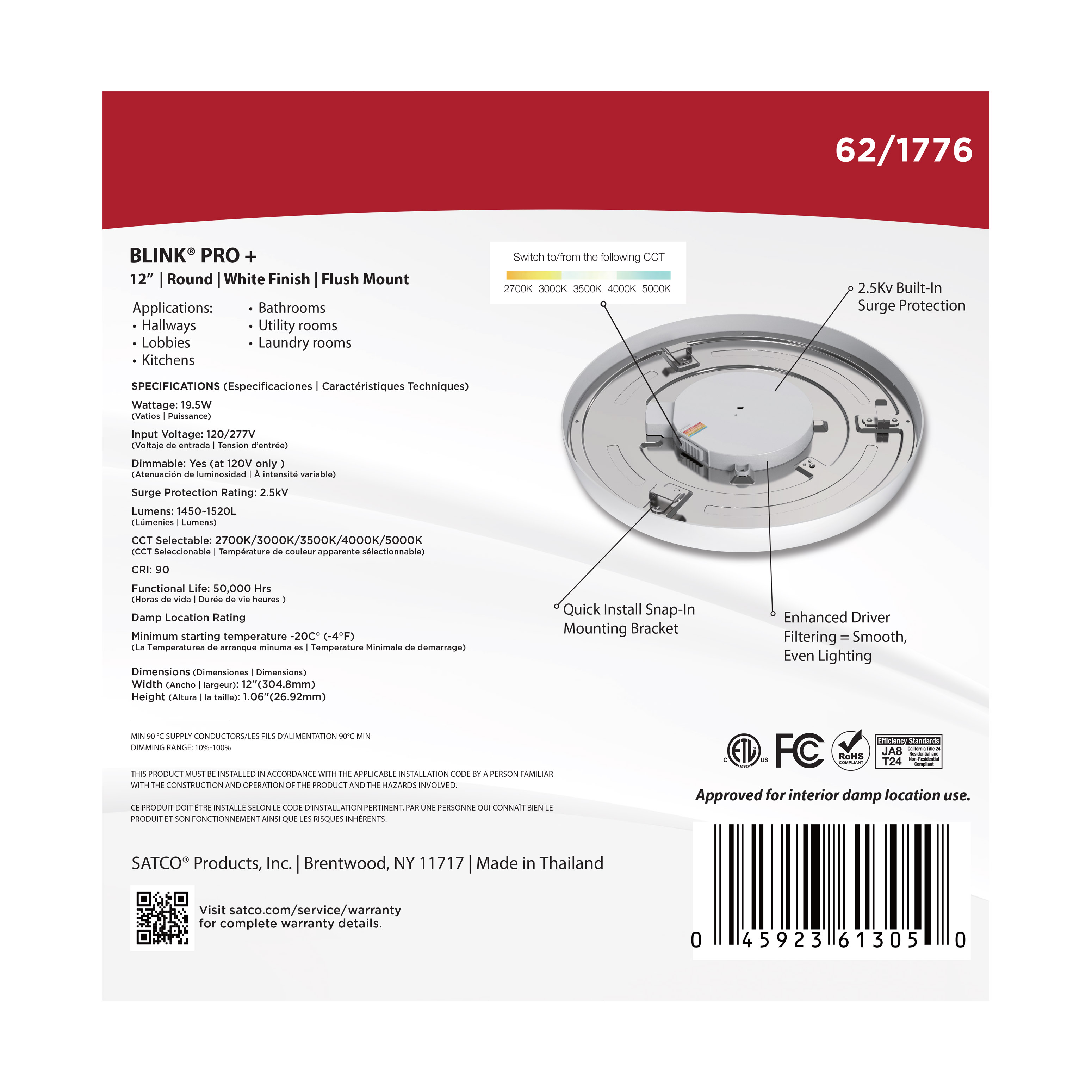 BLINK PRO PLUS 19.5W 12 ROUND - 62-1776