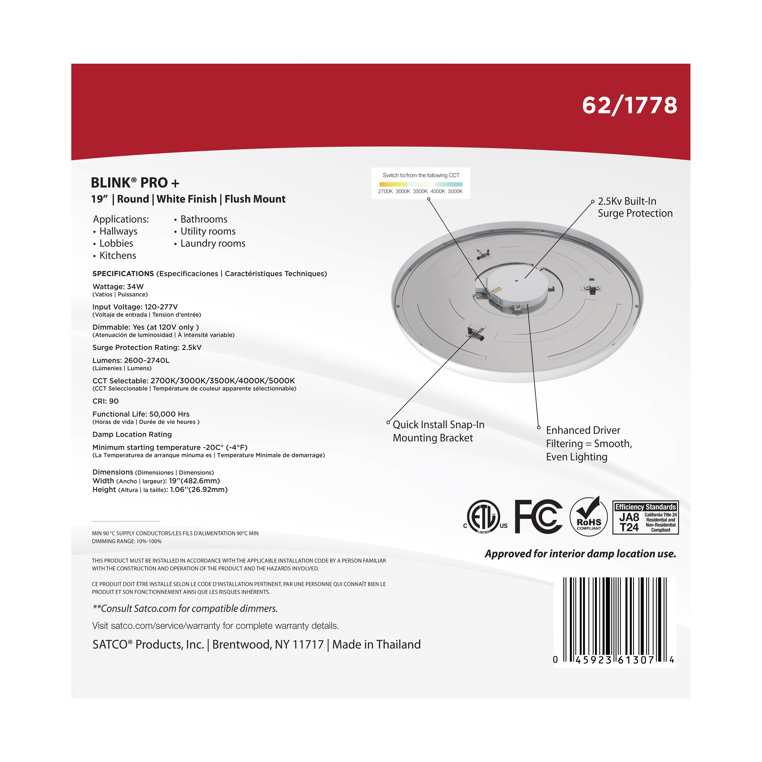 BLINK PRO PLUS 34W 19 ROUND - 62-1778