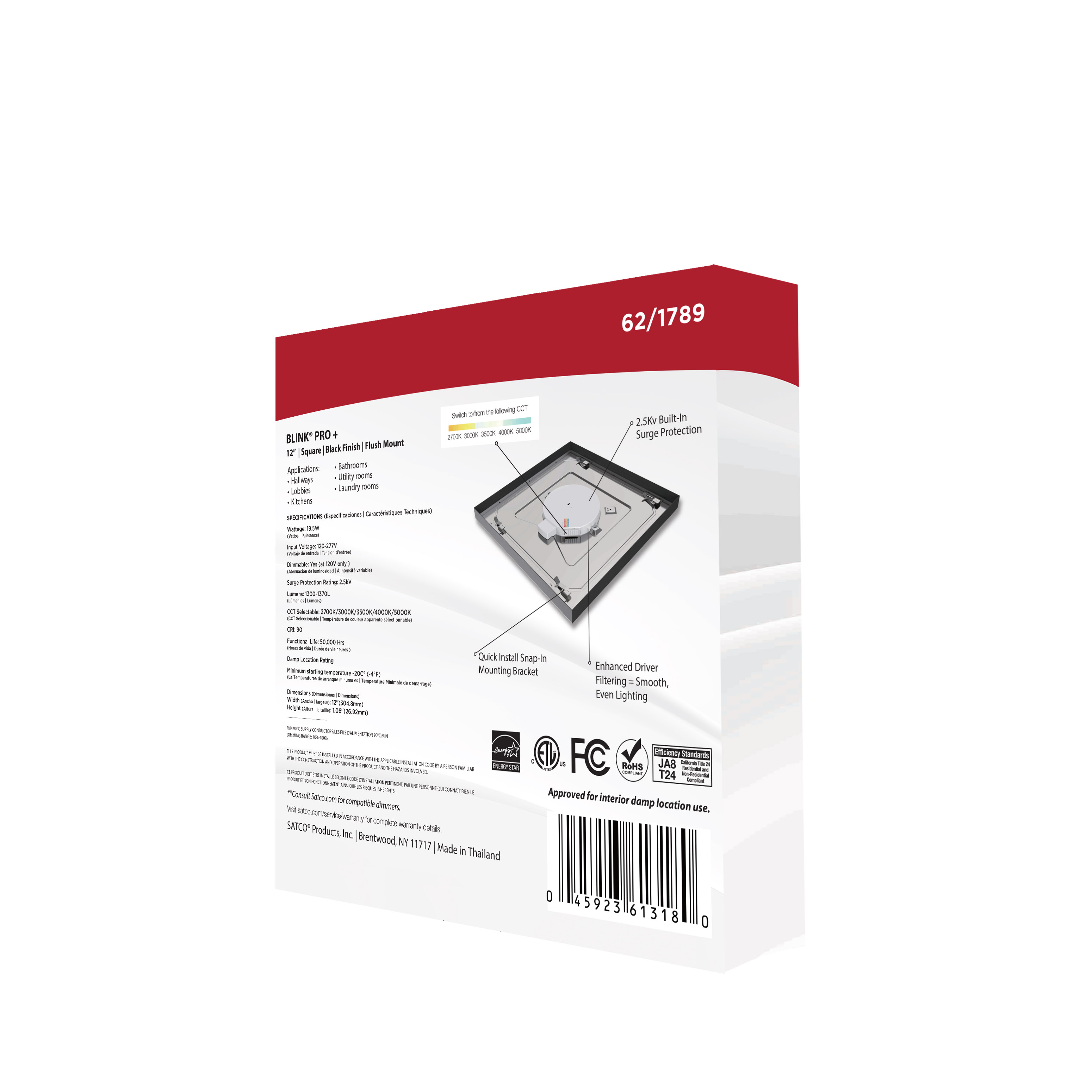 BLINK PRO PLUS 19.5W 12 SQUARE - 62-1789