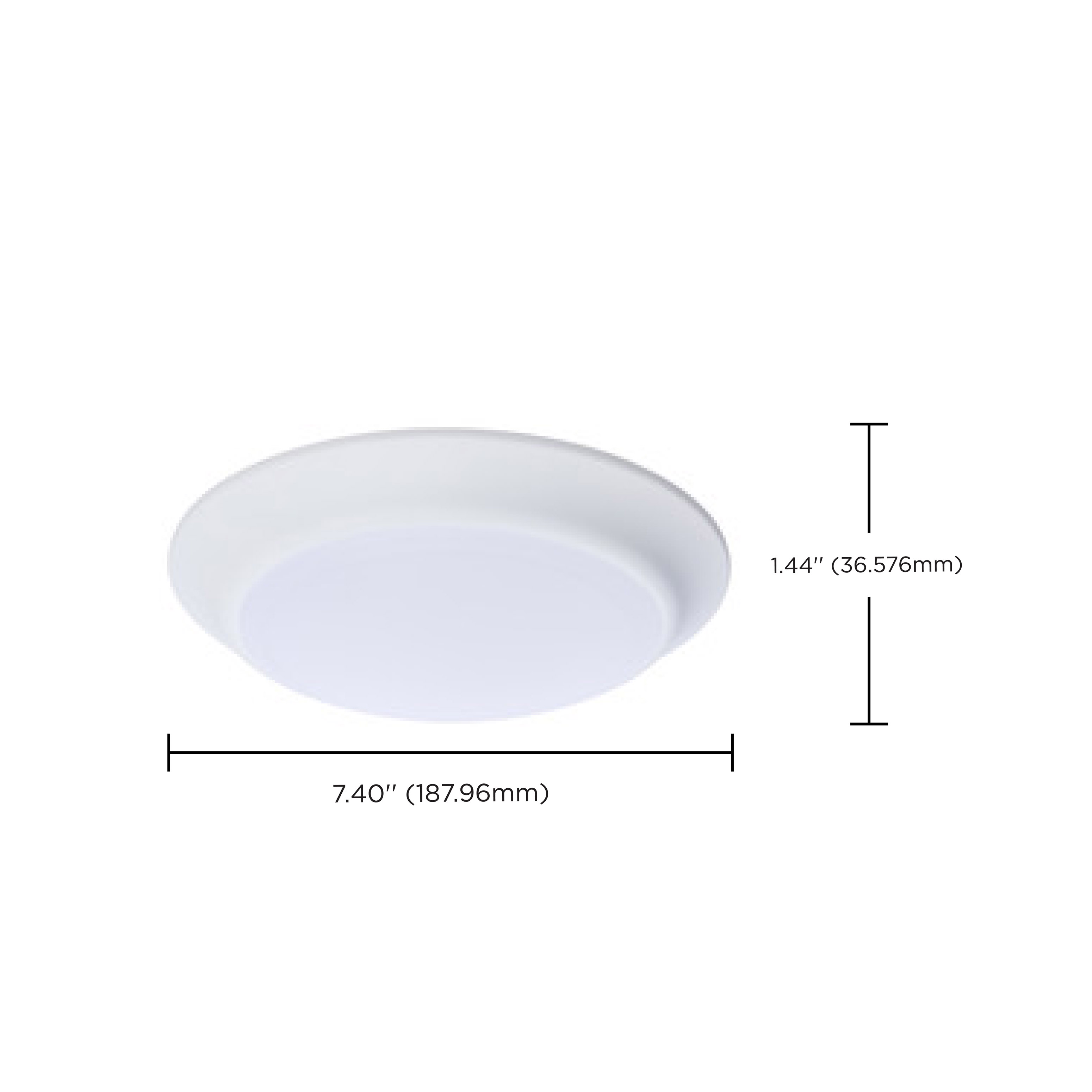 7" LED DISK LIGHT WHITE FINISH - 62-1800R1