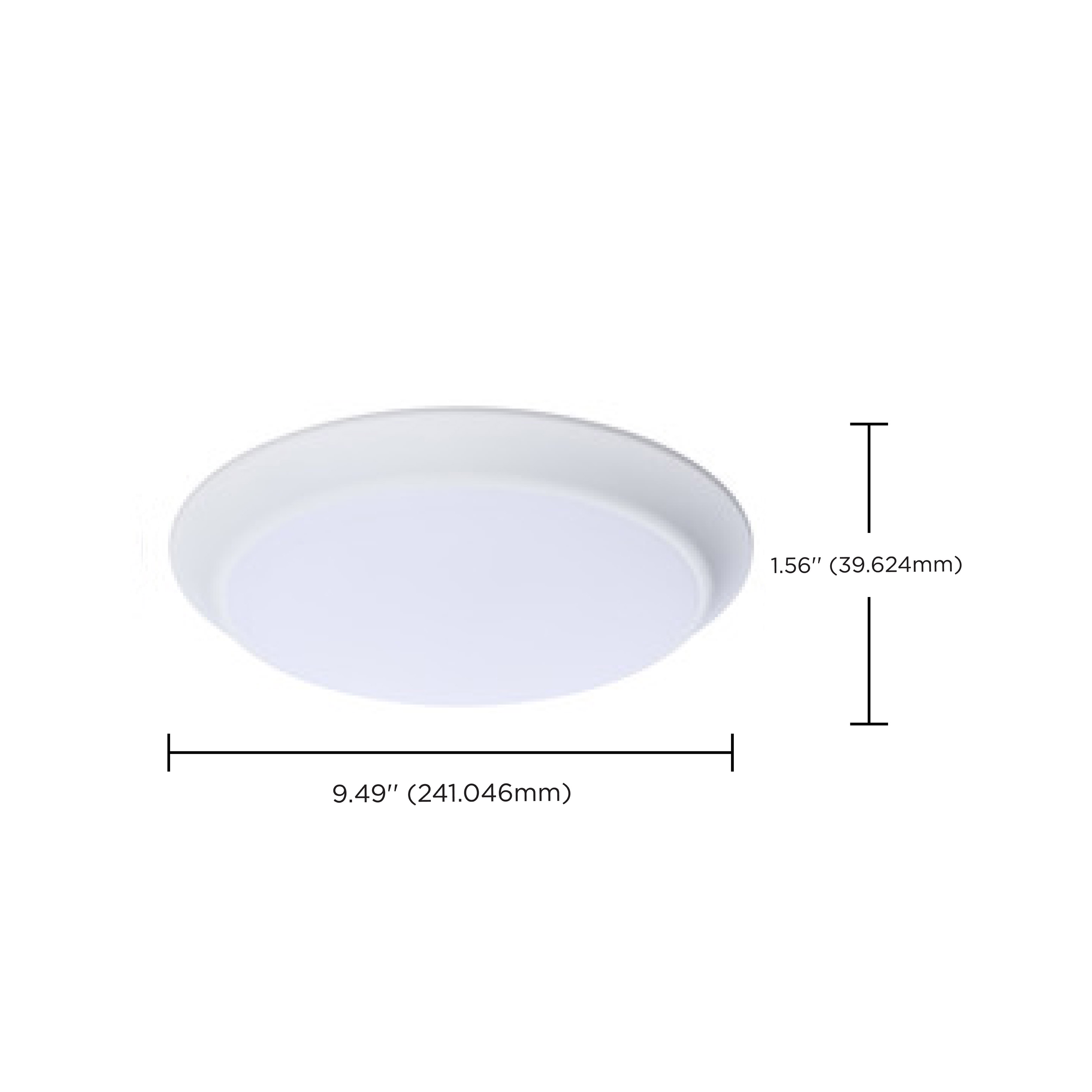 10" LED 9.8W DISK LIGHT WHITE - 62-1815R1