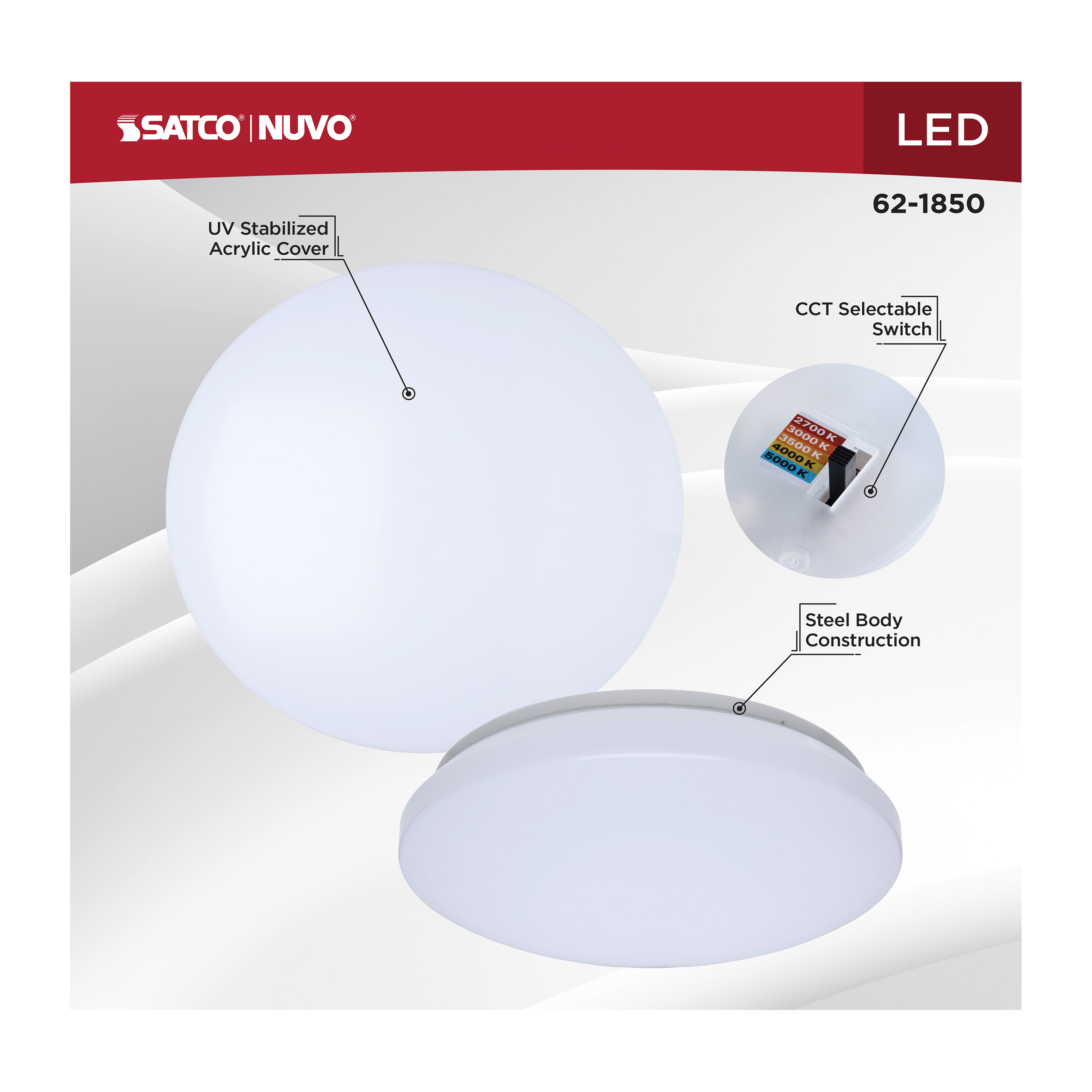 11" LED CLOUD FIXTURE - 62-1850