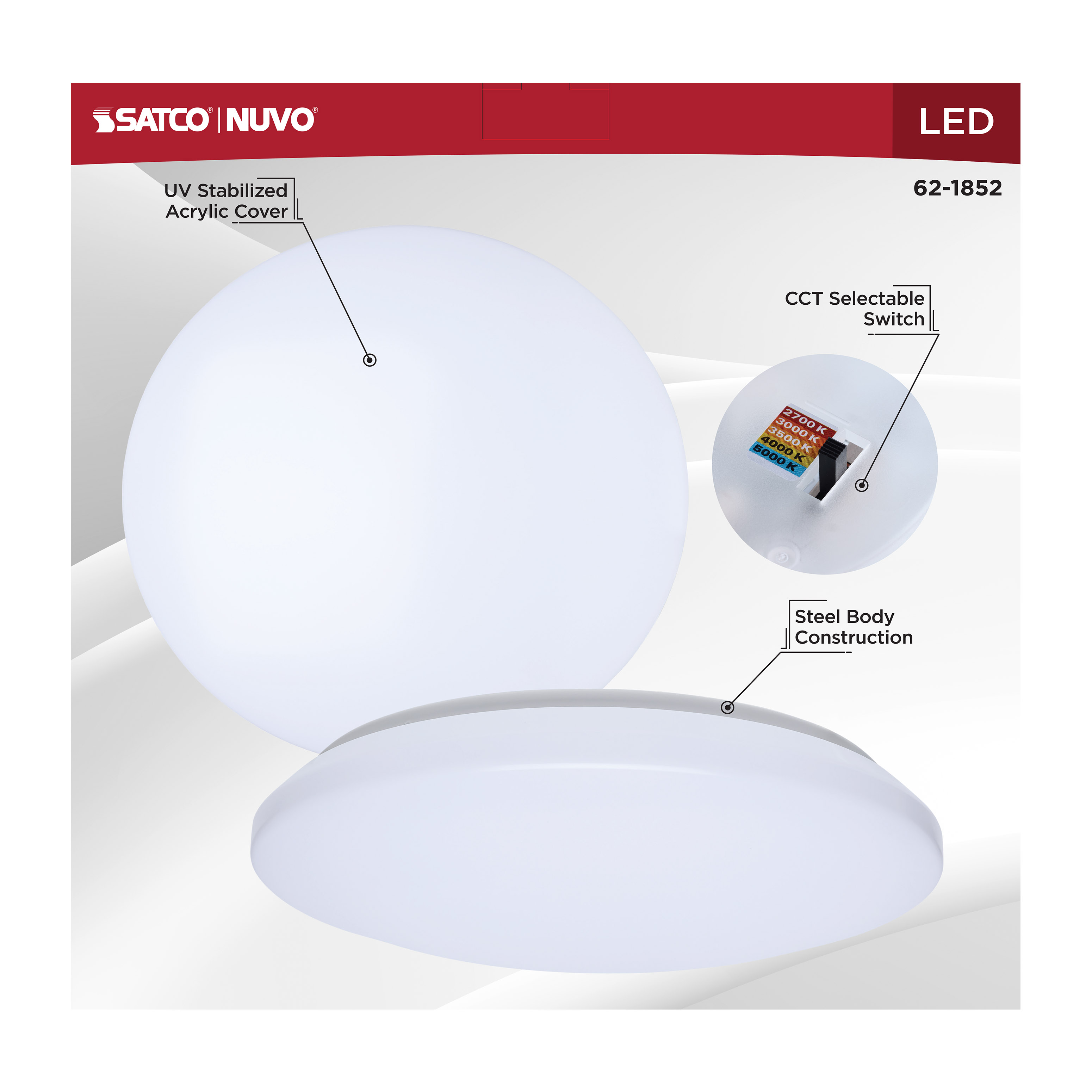 14" LED CLOUD FIXTURE - 62-1852