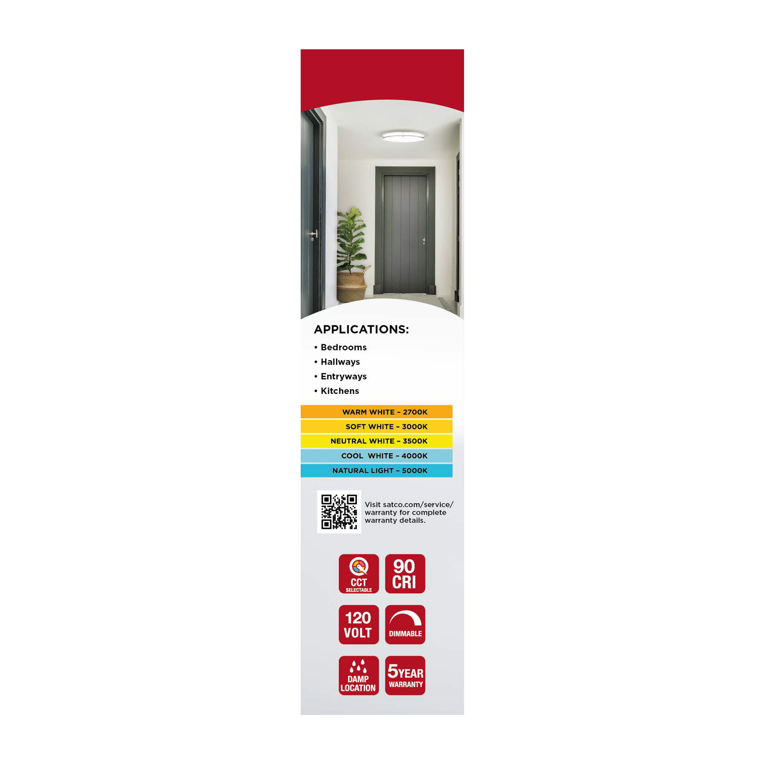 LED GLAMOUR BN 10" FLUSH - 62-1875