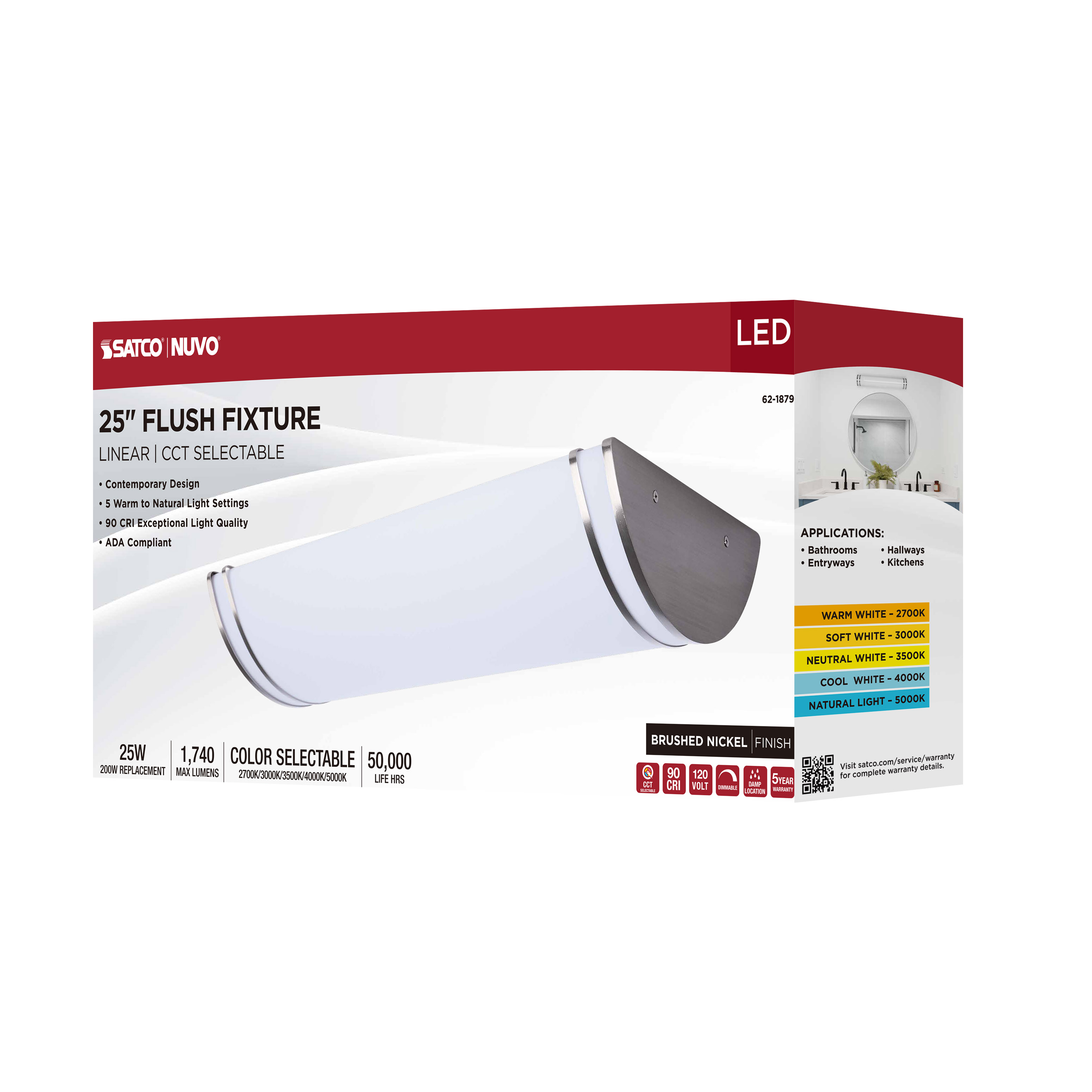 LED GLAMOUR BN 25" LINEAR - 62-1879