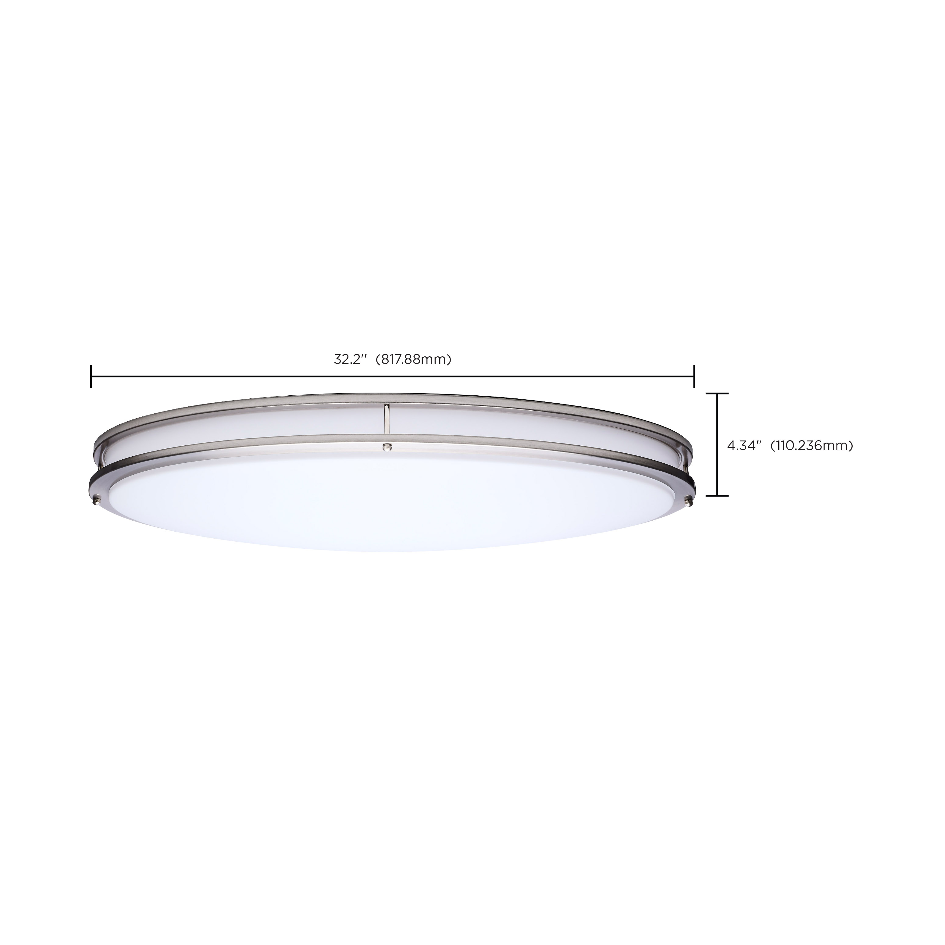 LED GLAMOUR BN 32" OVAL - 62-1881