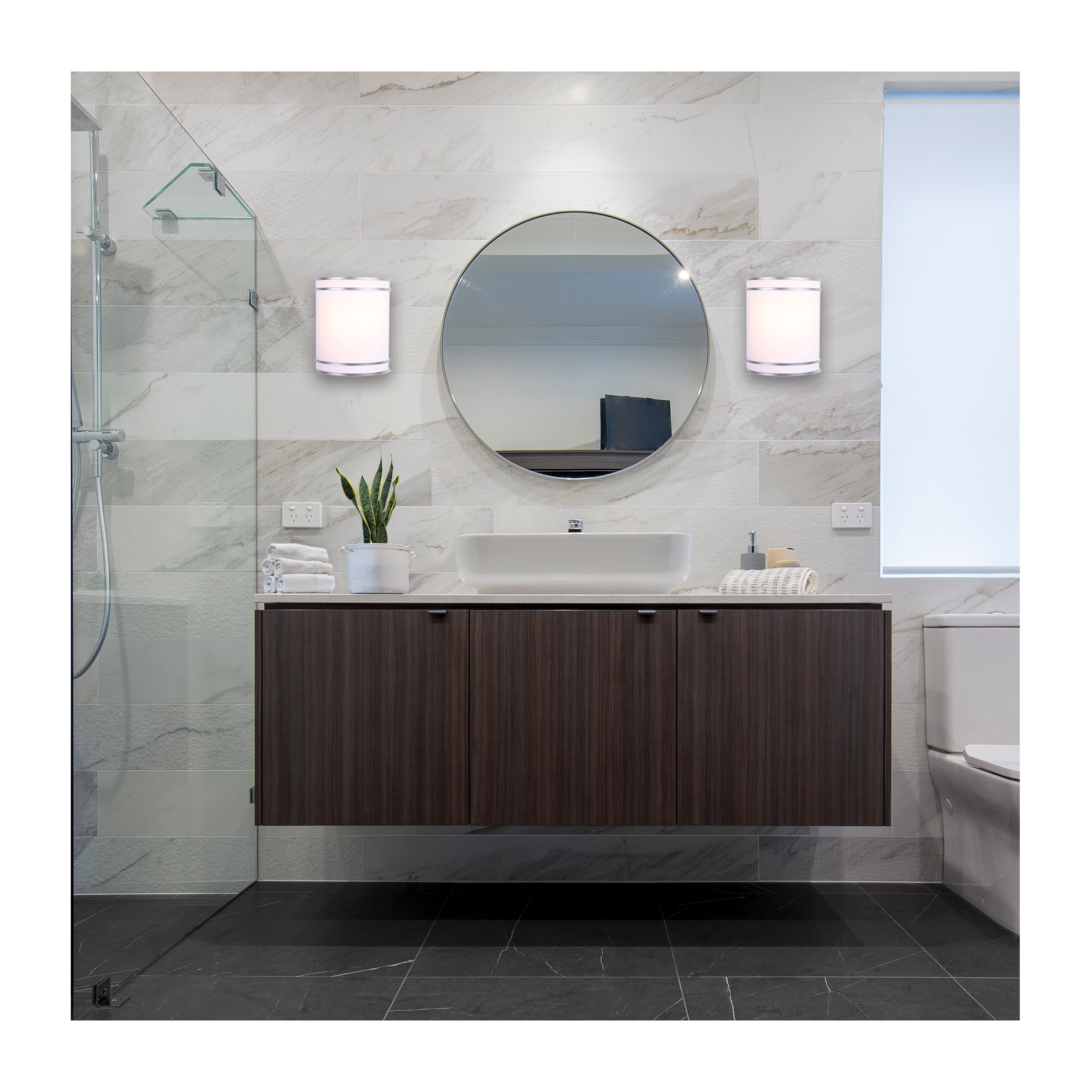 LED GLAMOUR BN WALL SCONCE - 62-1885