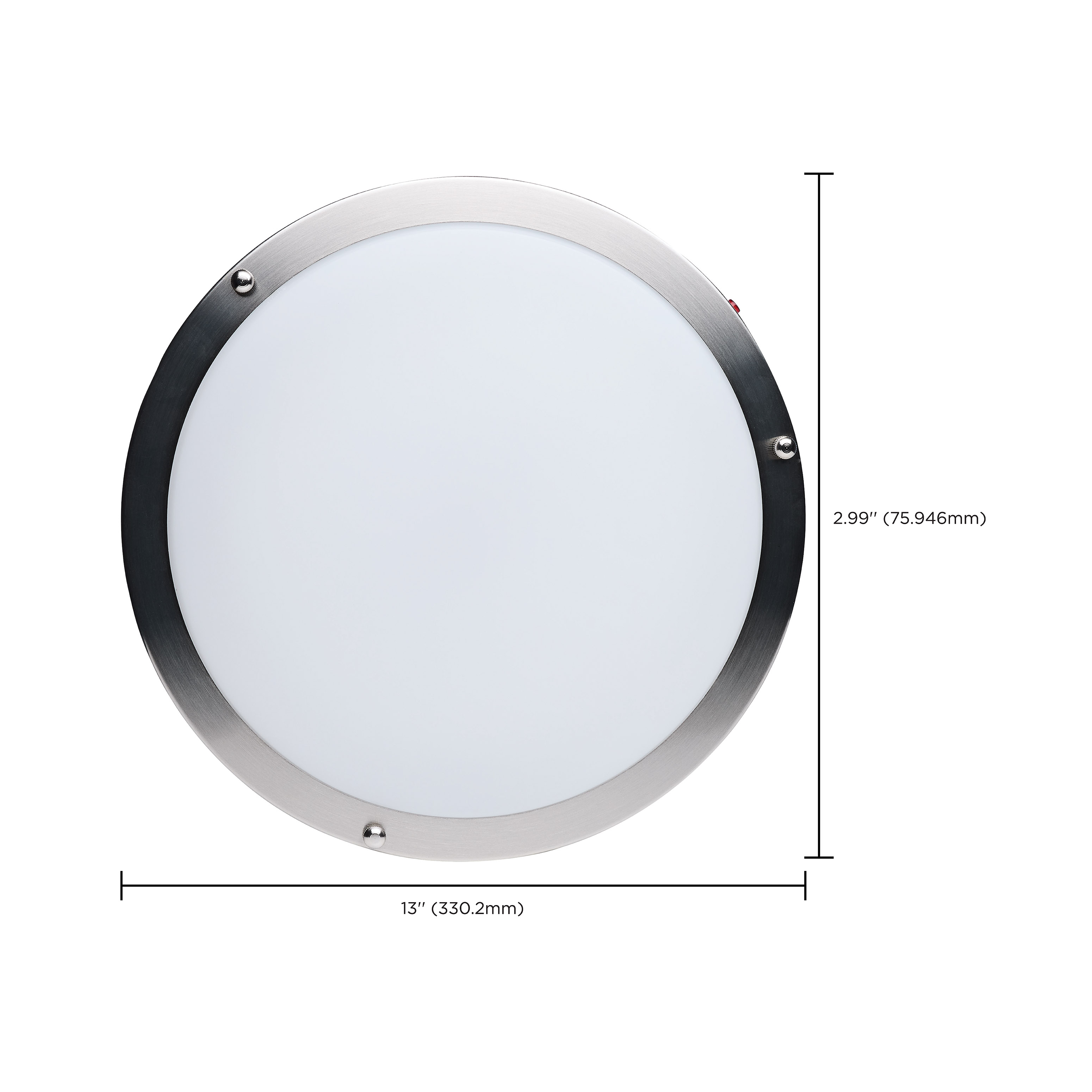 LED EM 13" GLAMOUR FLUSH - 62-1890