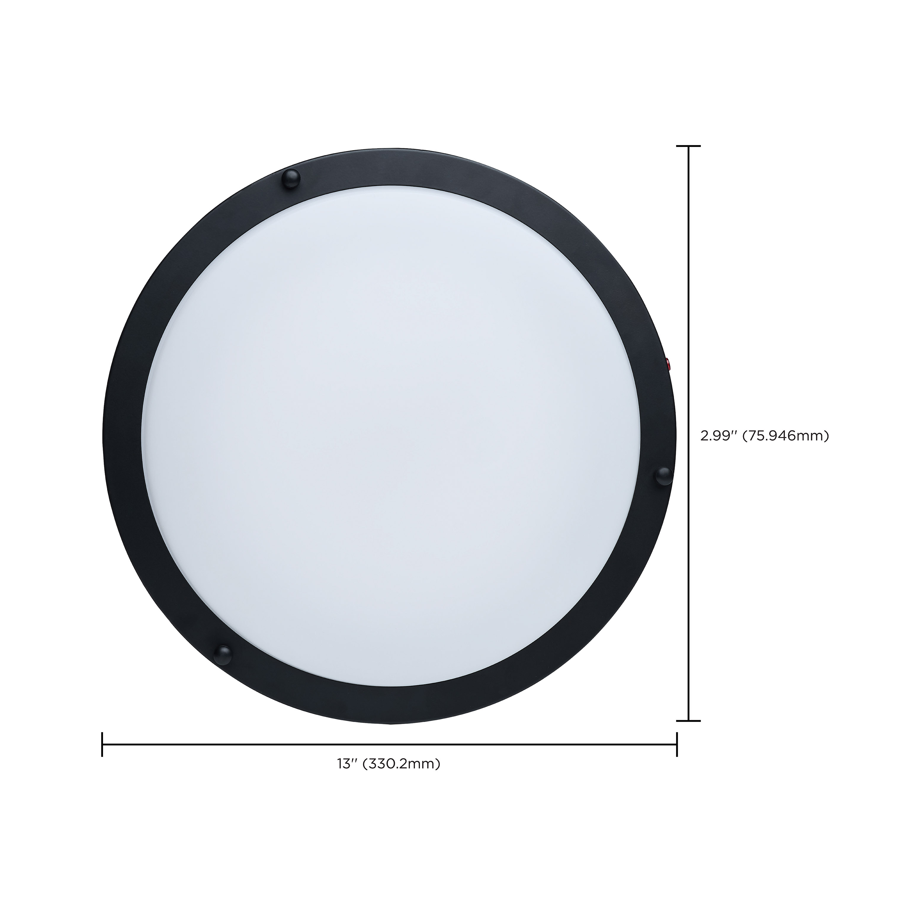 LED EM 13" GLAMOUR FLUSH - 62-1891