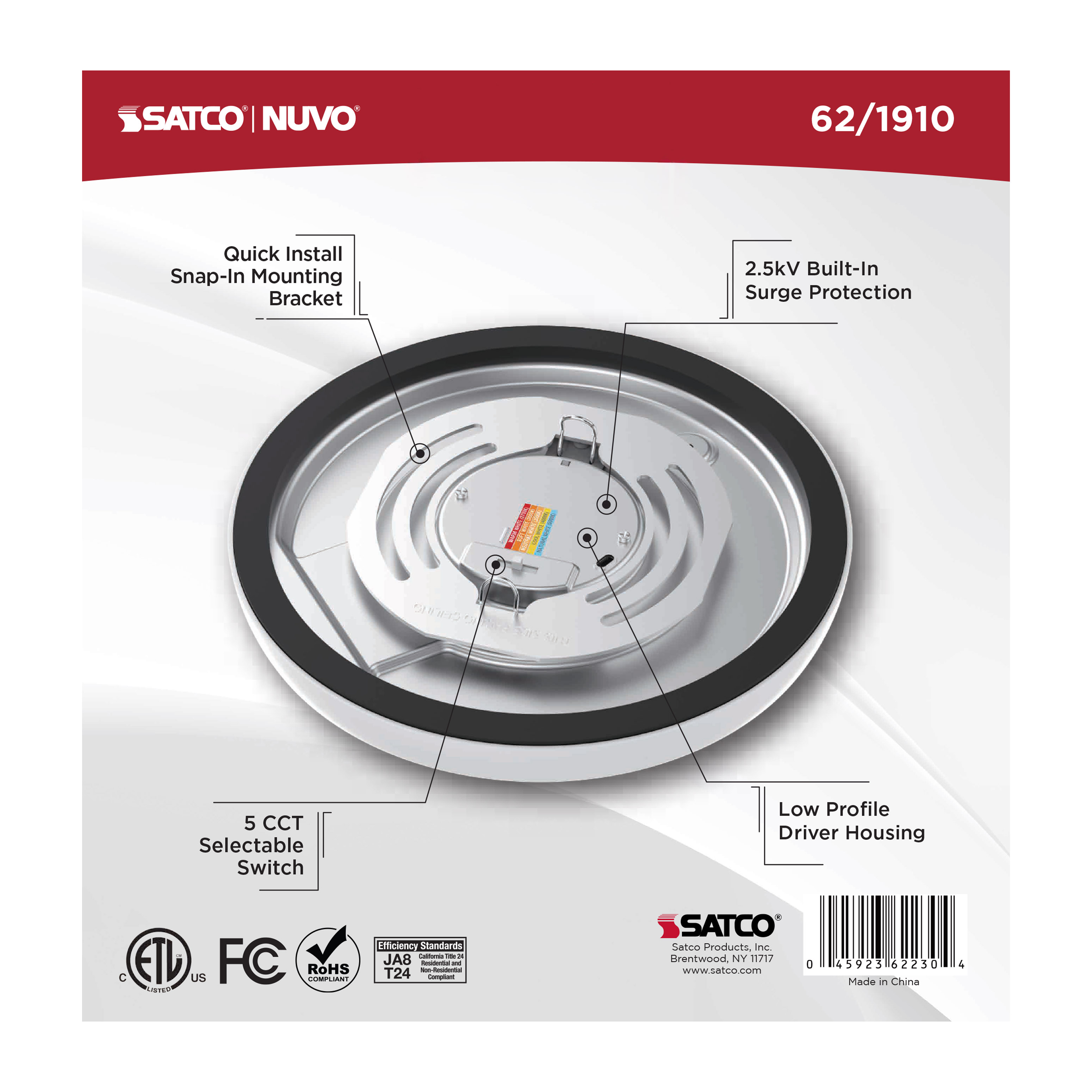 BLINK 10W LED 7" ROUND WHITE - 62-1910