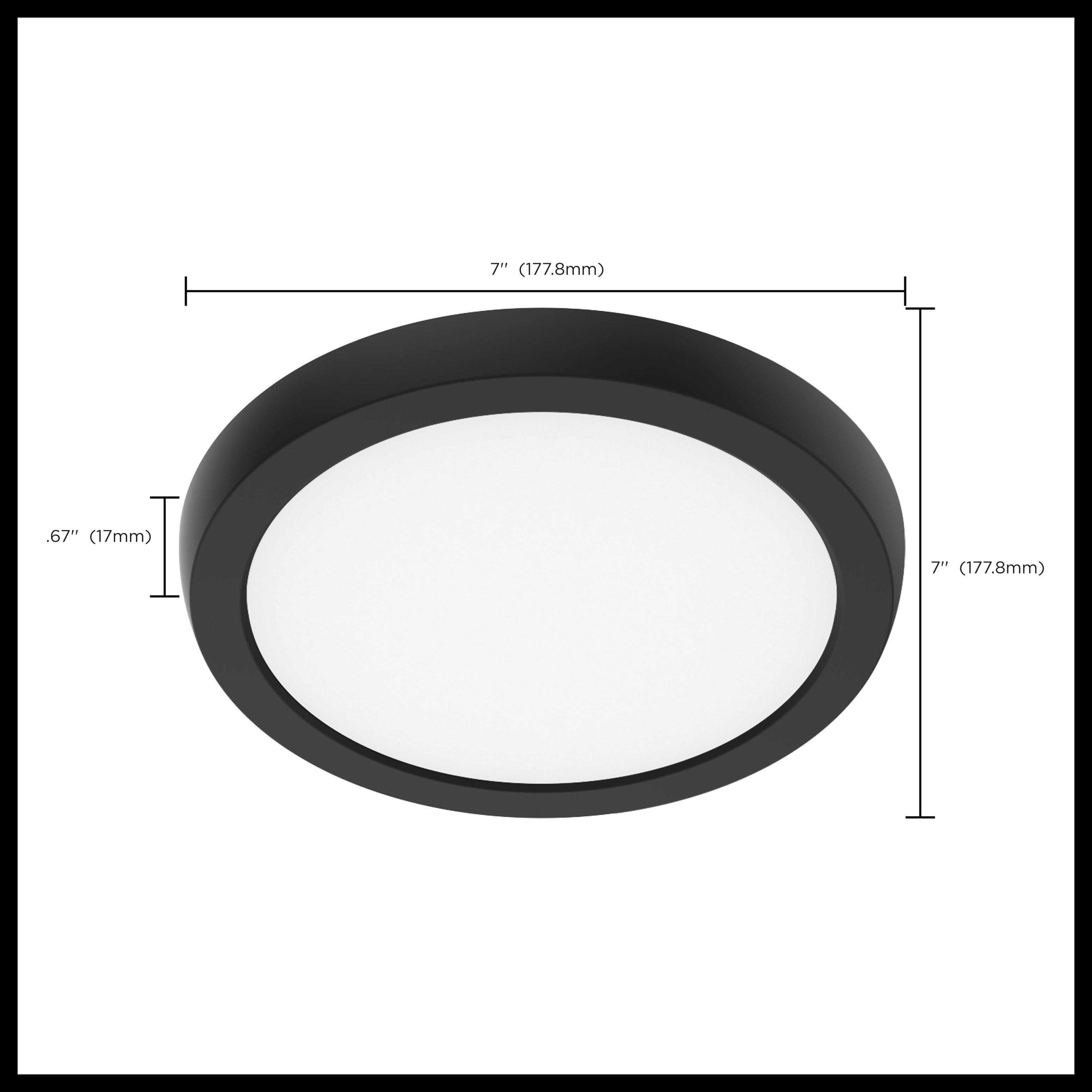 BLINK 10W LED 7" ROUND BLACK - 62-1911