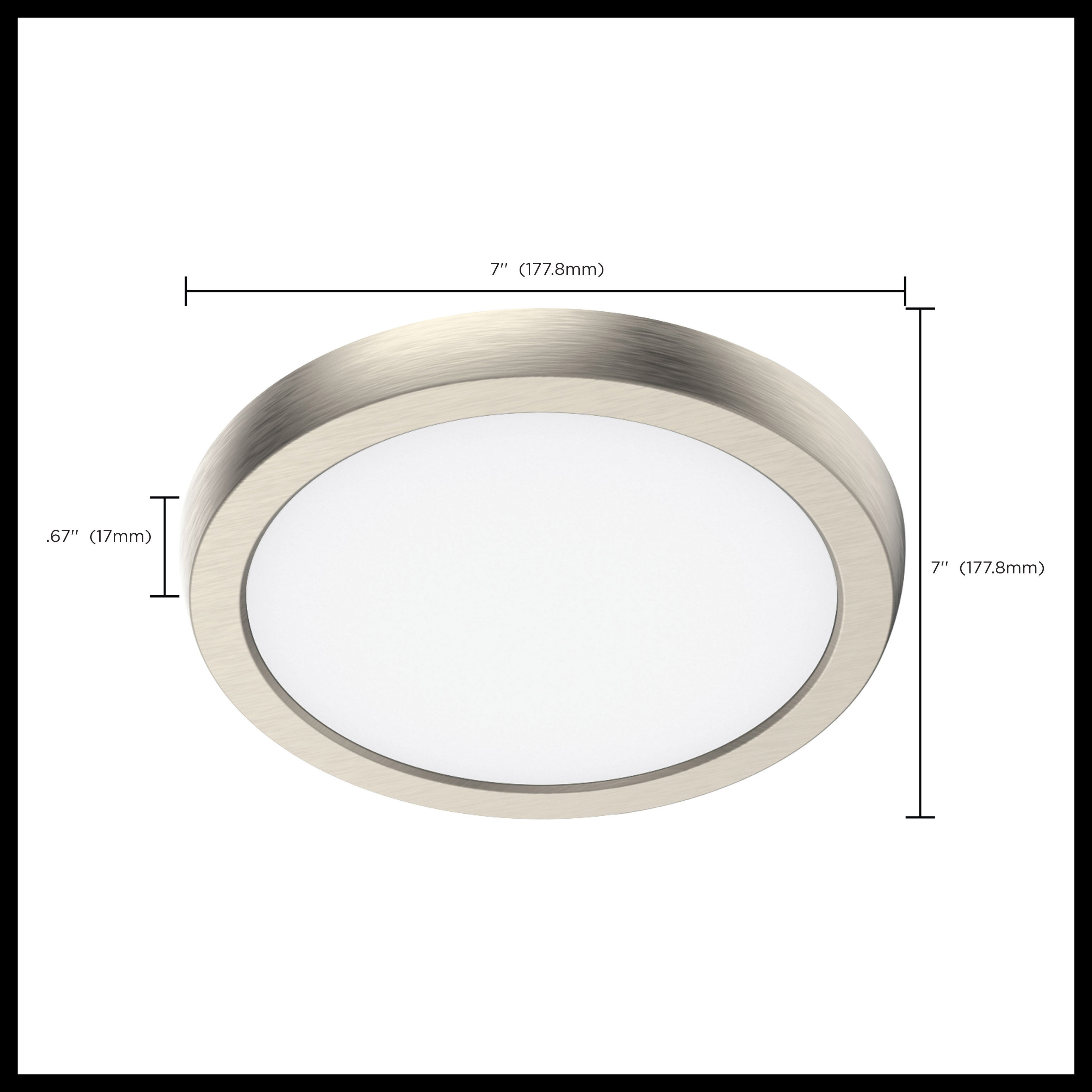 BLINK 10W LED 7" RND BR. NICK - 62-1913