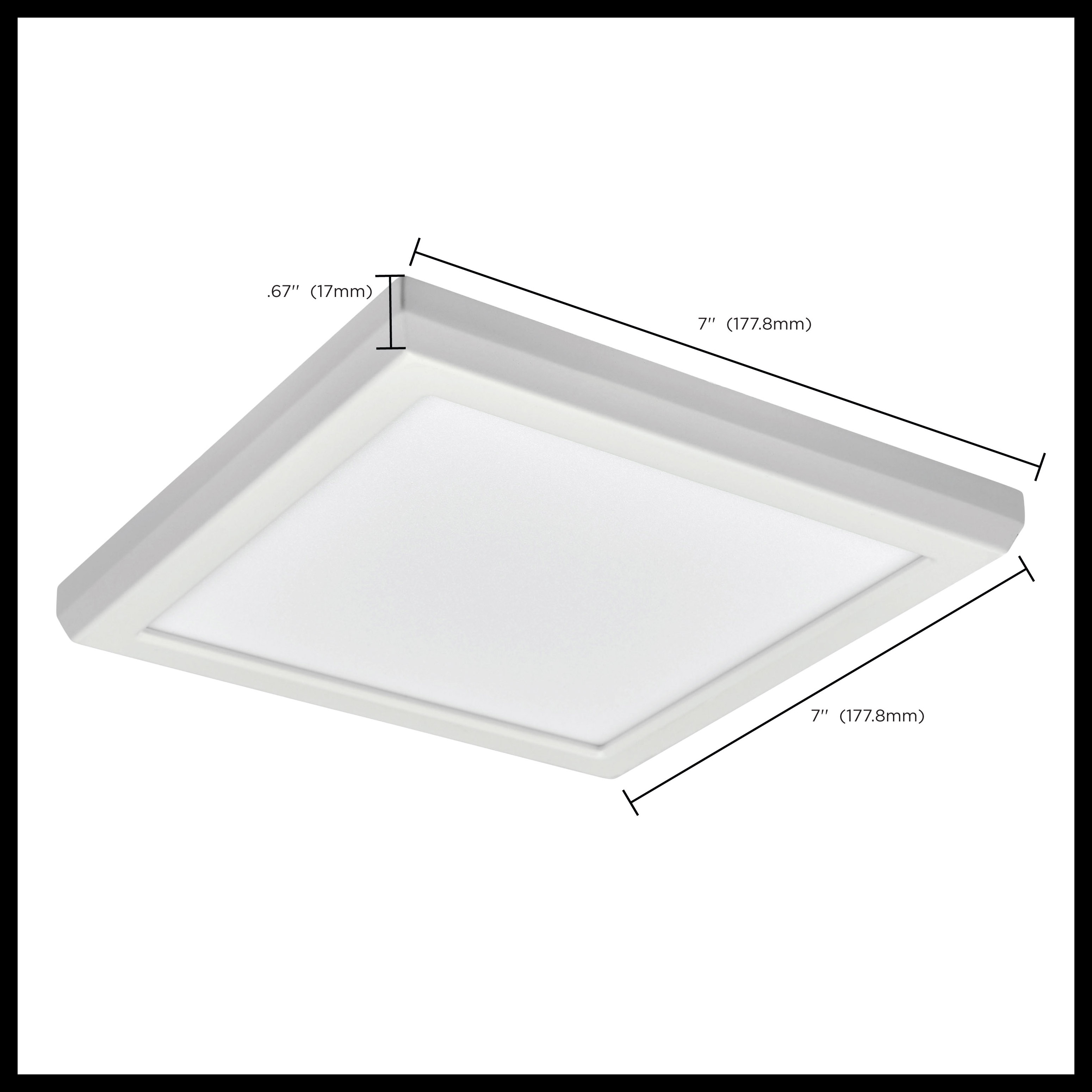 BLINK 10W LED 7" SQUARE WHITE - 62-1914