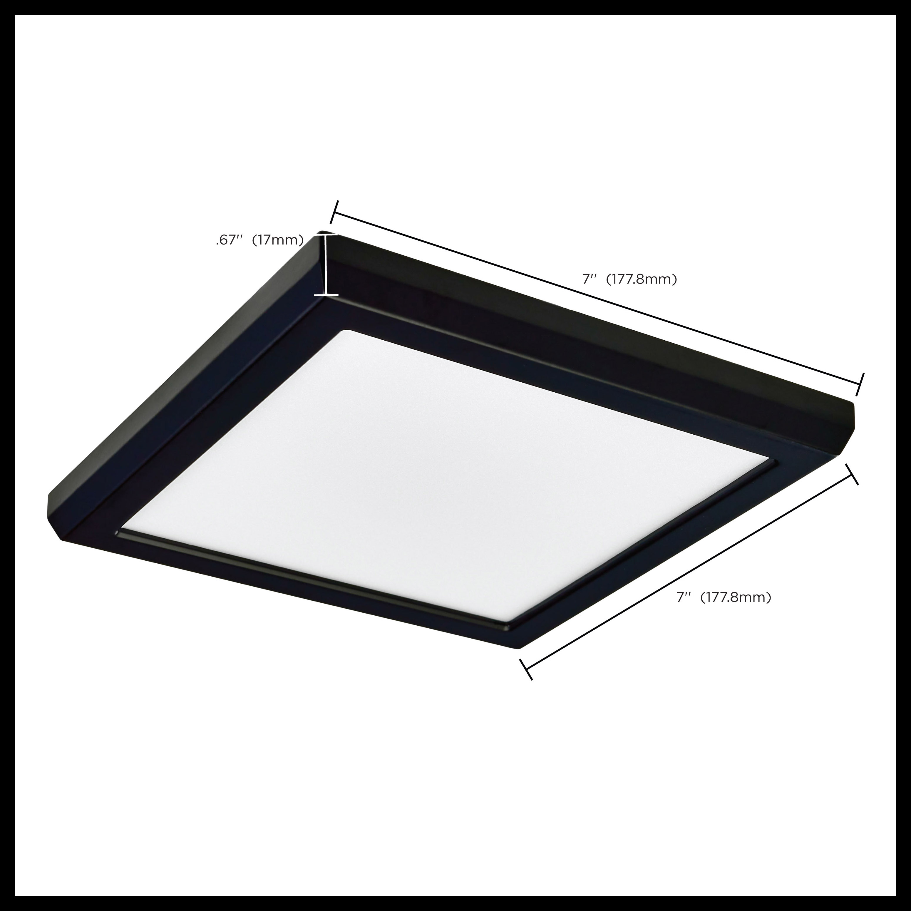 BLINK 10W LED 7" SQUARE BLACK - 62-1915