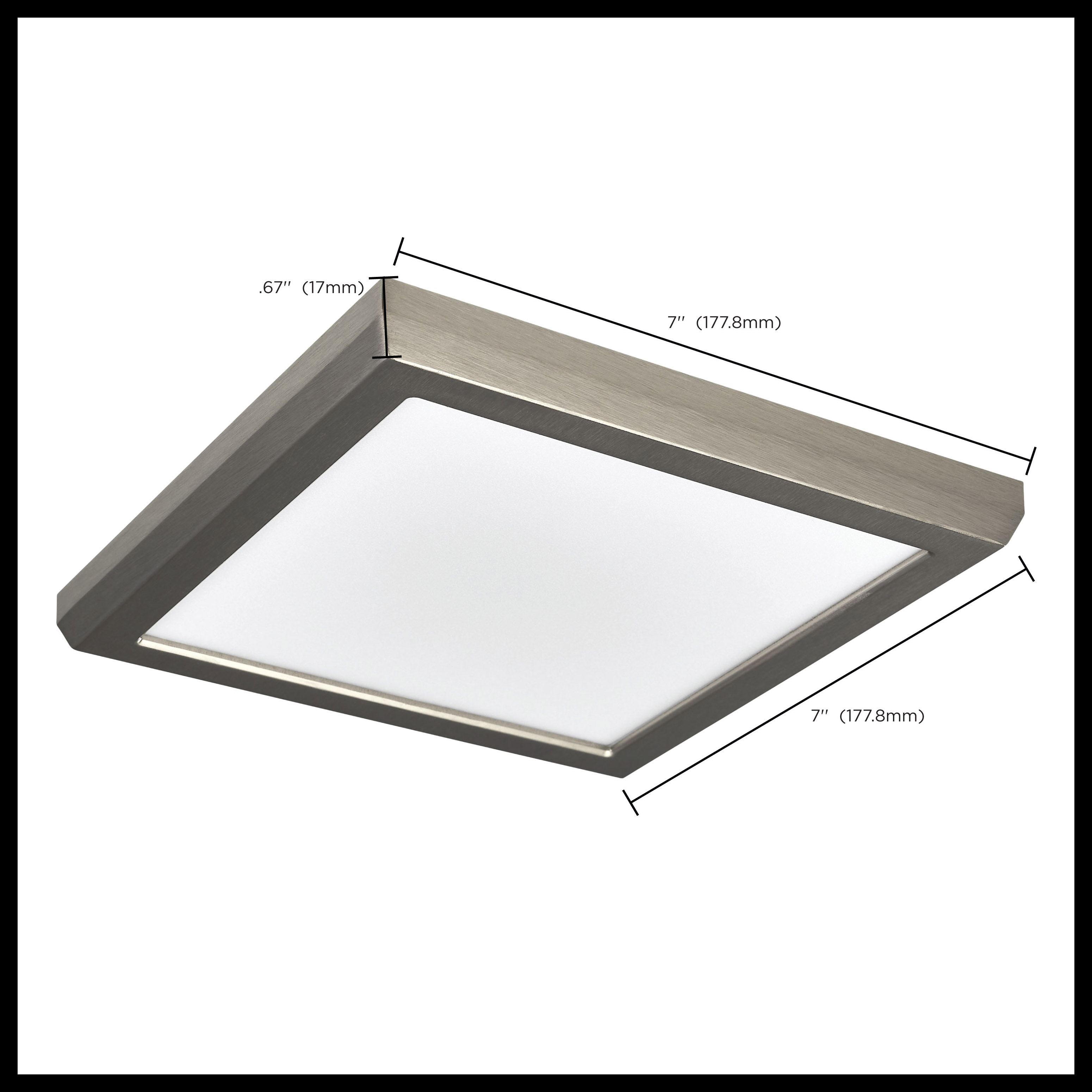 BLINK 10W LED 7" SQ BR. NICKEL - 62-1917