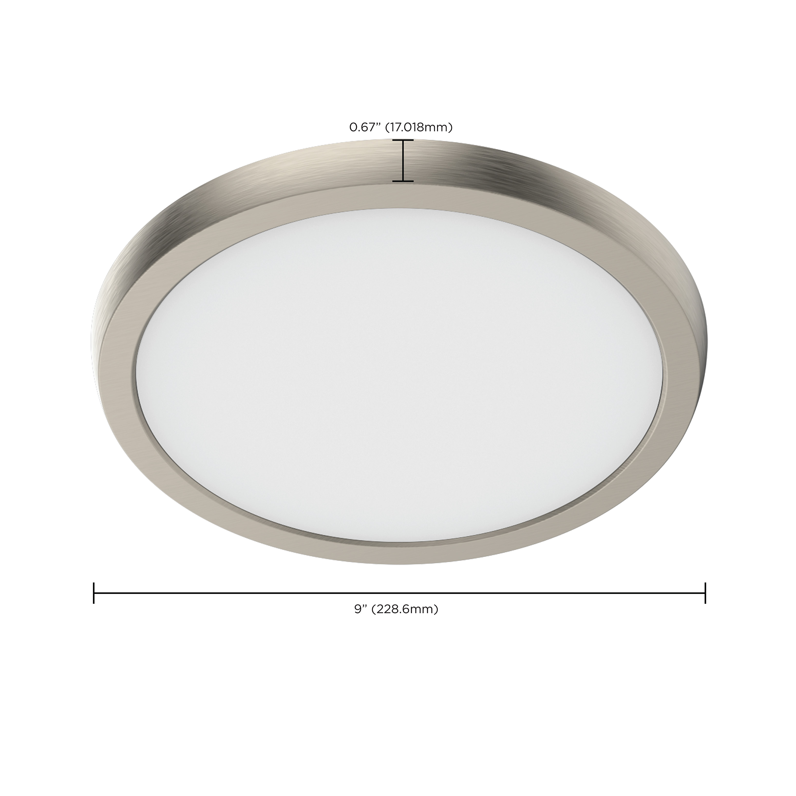 BLINK 11W LED 9" RND BR. NICK - 62-1923