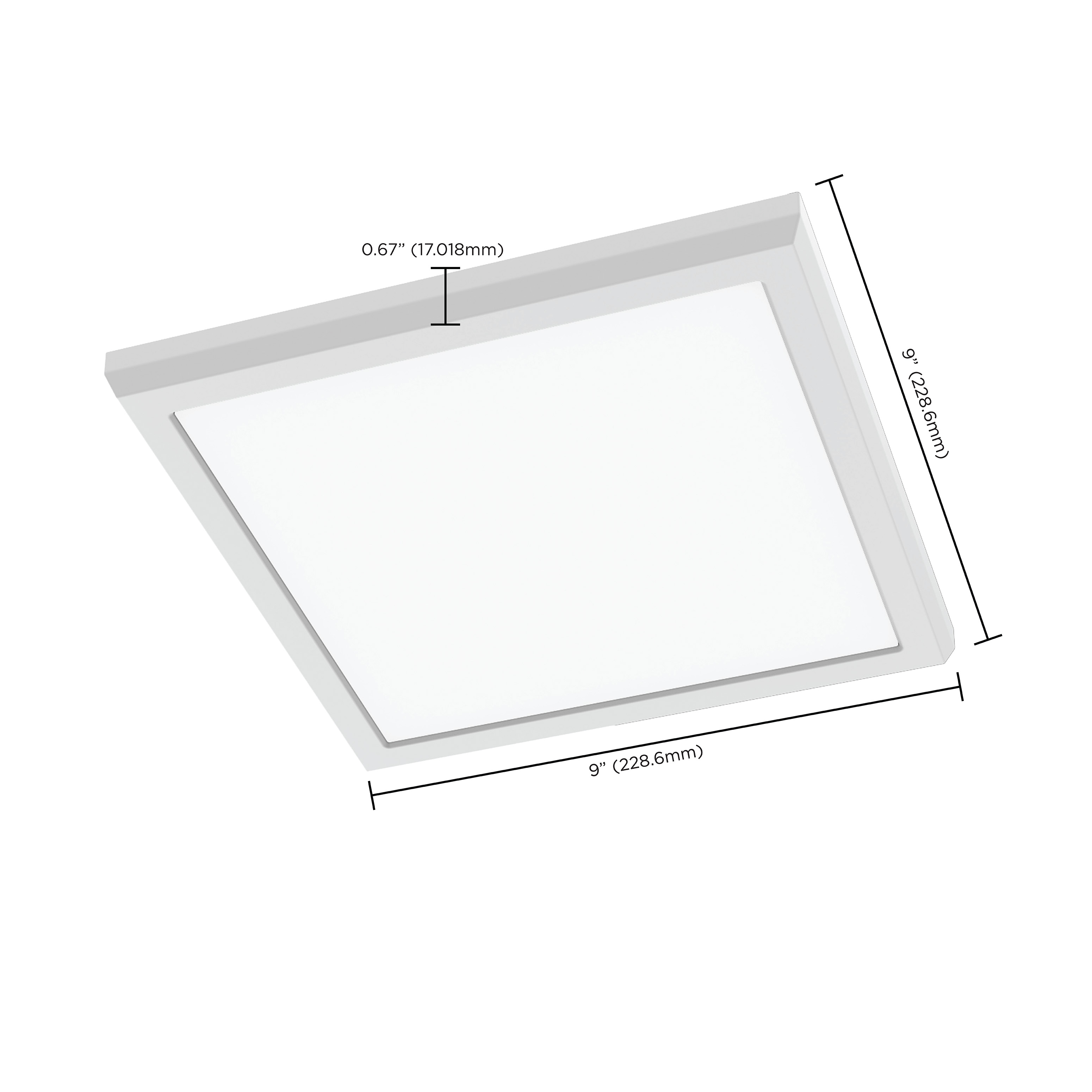 BLINK 11W LED 9" SQUARE WHITE - 62-1924