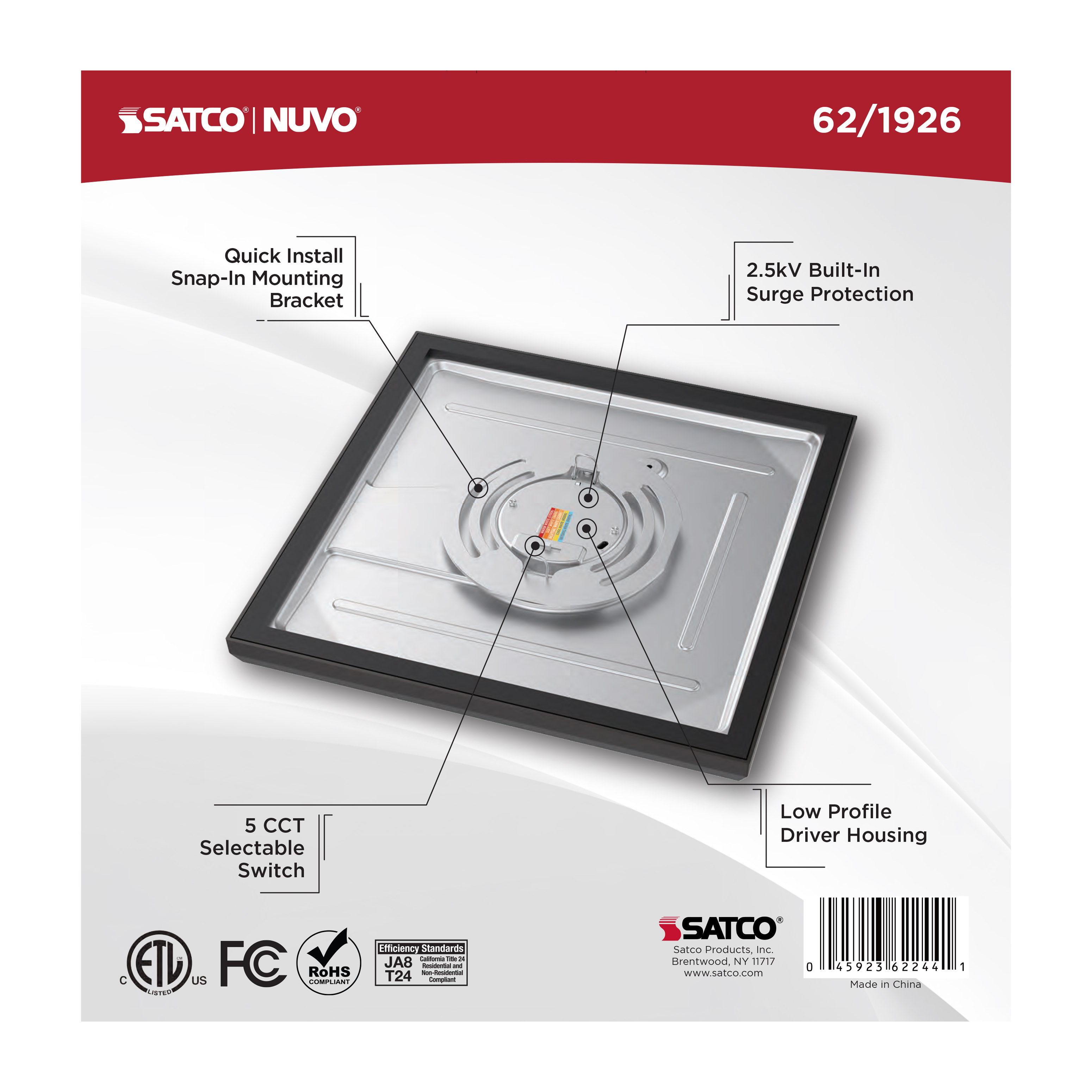 BLINK 11W LED 9" SQUARE BRONZE - 62-1926