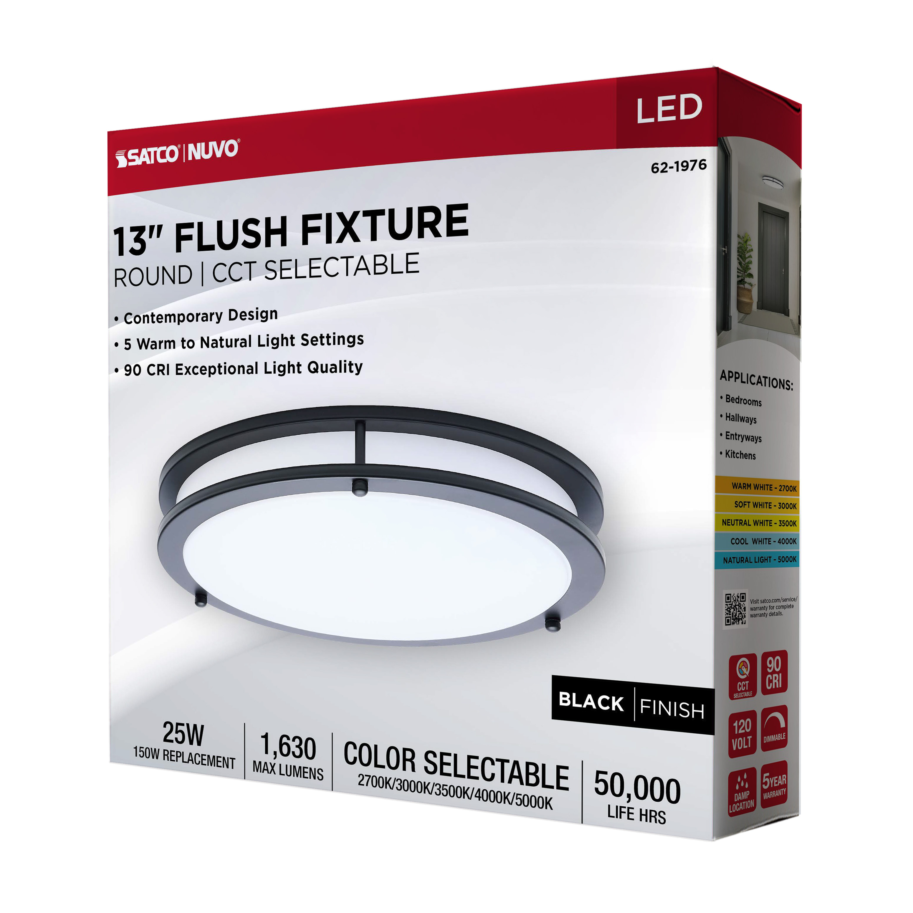 LED GLAMOUR BL 13" FLUSH - 62-1976