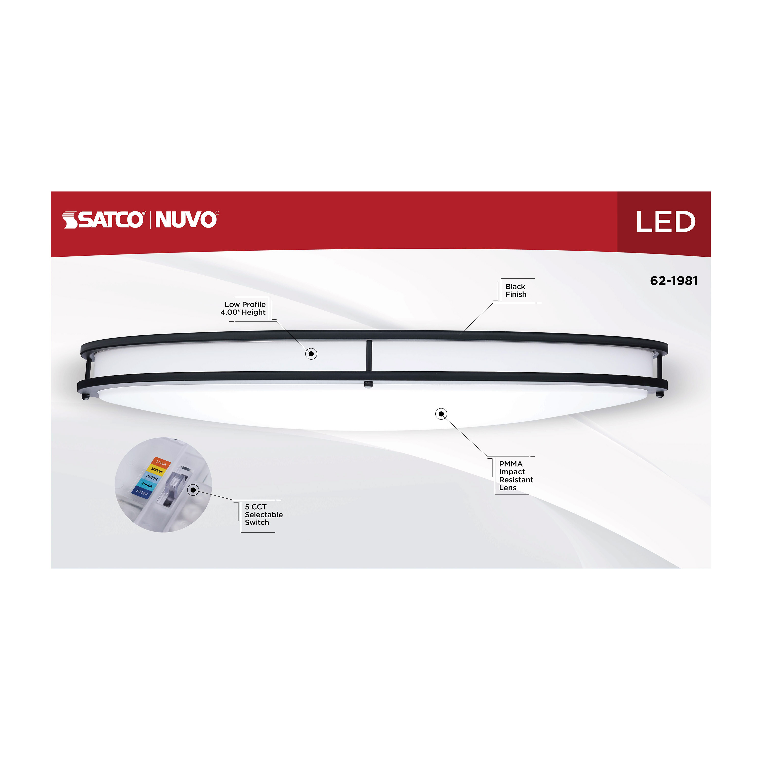 LED GLAMOUR BL 32" OVAL - 62-1981