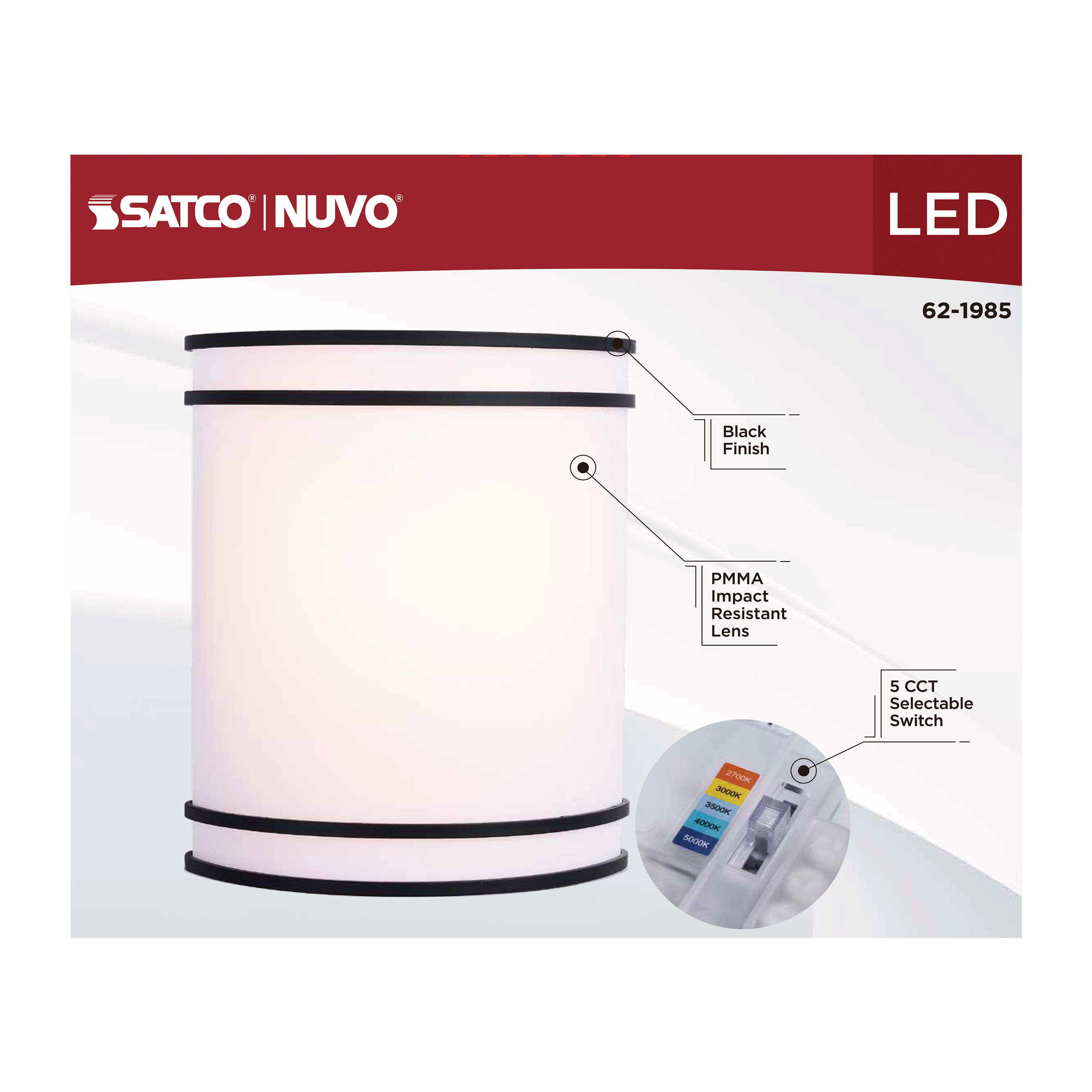 LED GLAMOUR BL WALL SCONCE - 62-1985